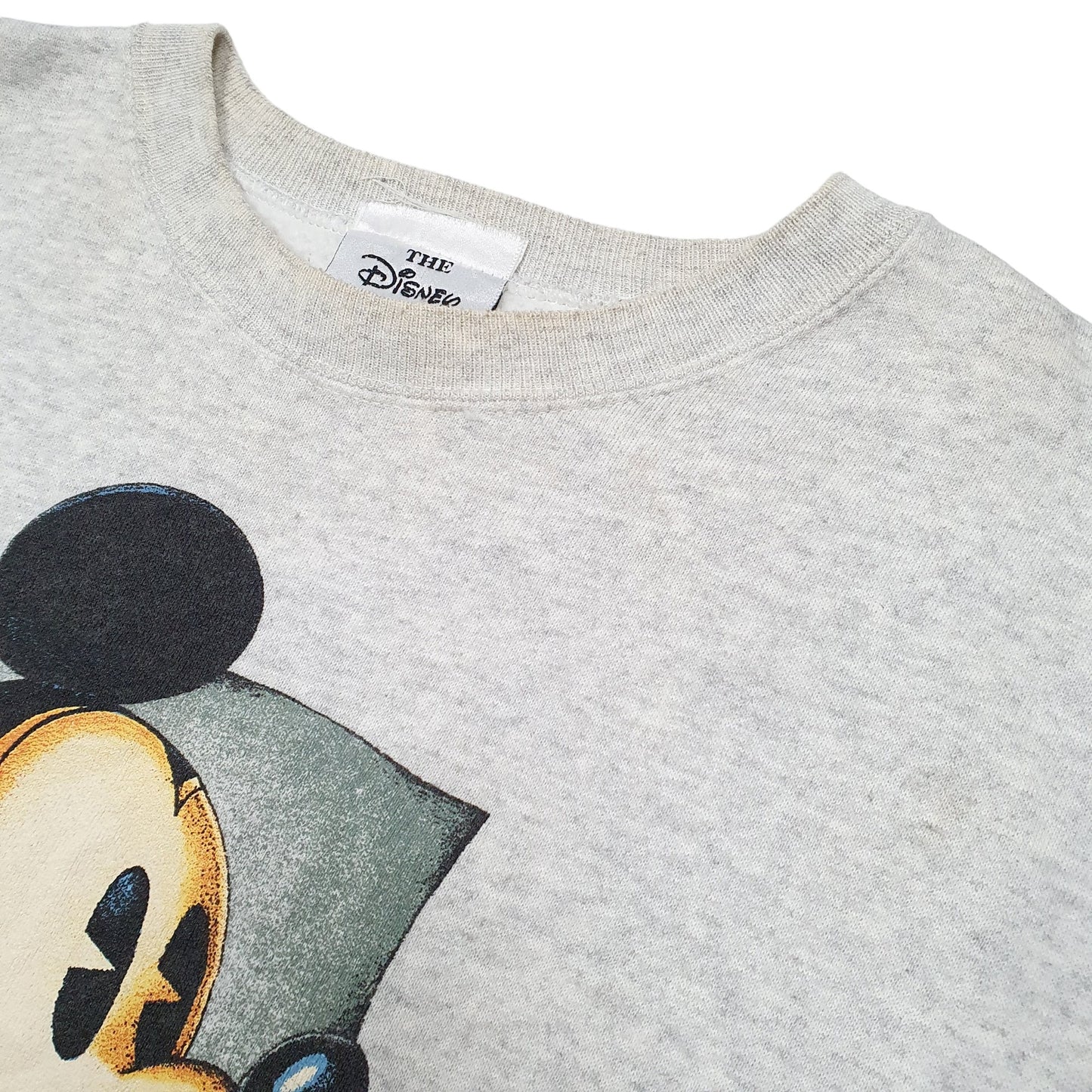 Mens Grey Disney Mickey Mouse Crewneck Jumper