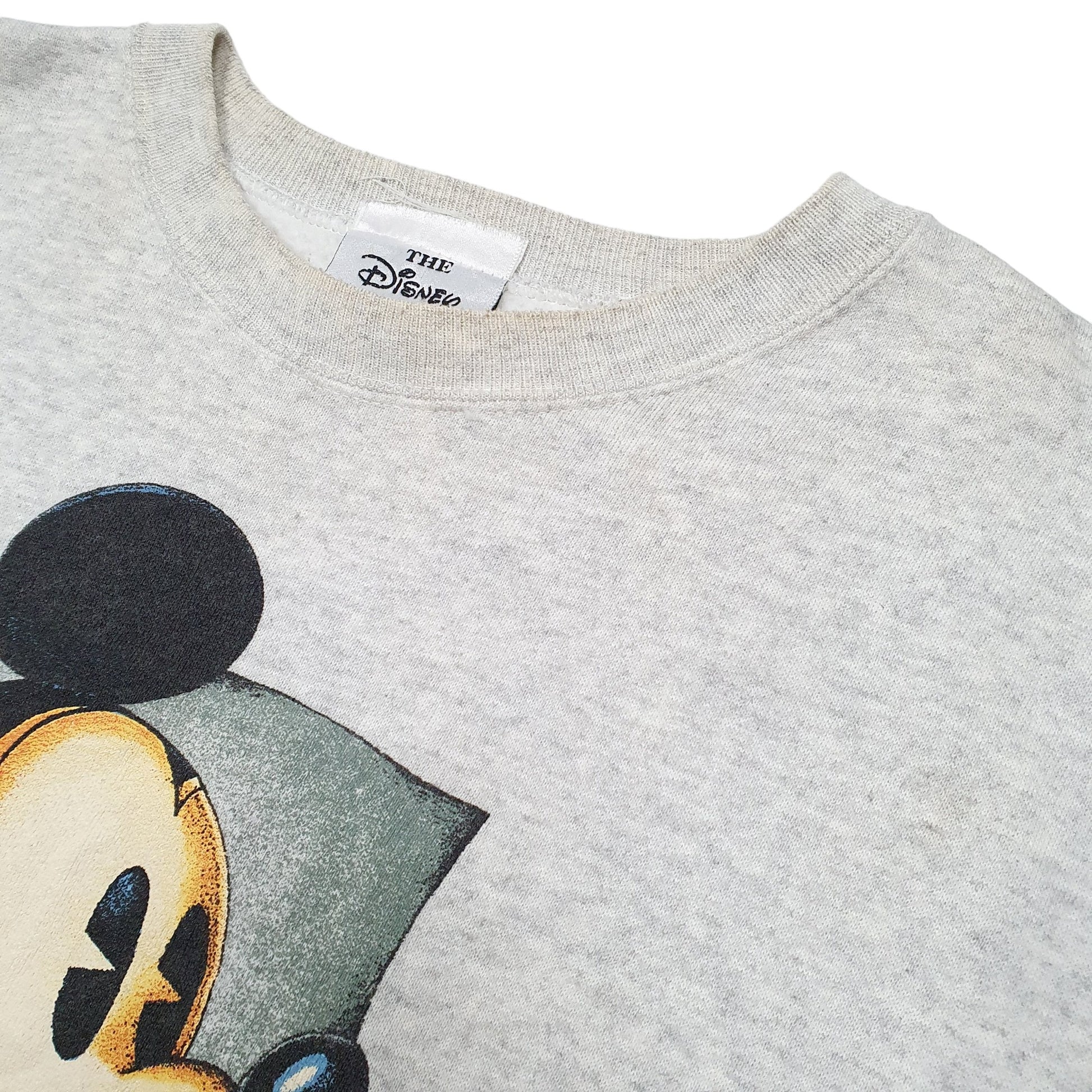 Mens Grey Disney Mickey Mouse Crewneck Jumper