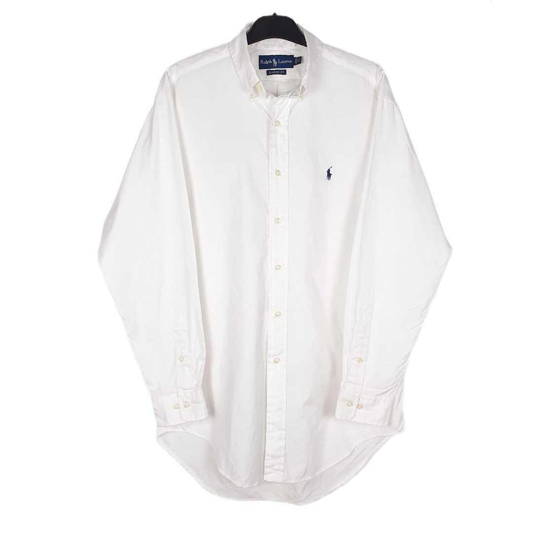 White Polo Ralph Lauren Long Sleeve Shirt