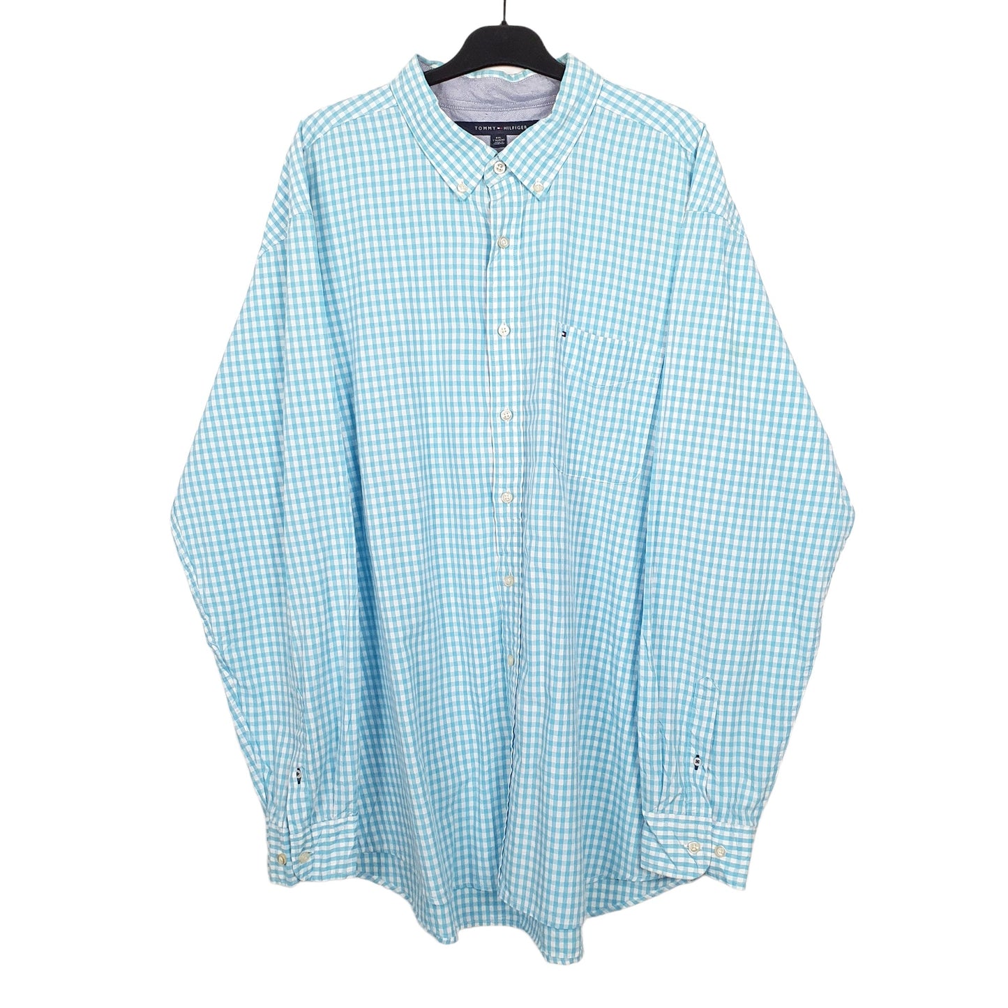 Tommy Hilfiger Long Sleeve Regular Fit Check Shirt Blue