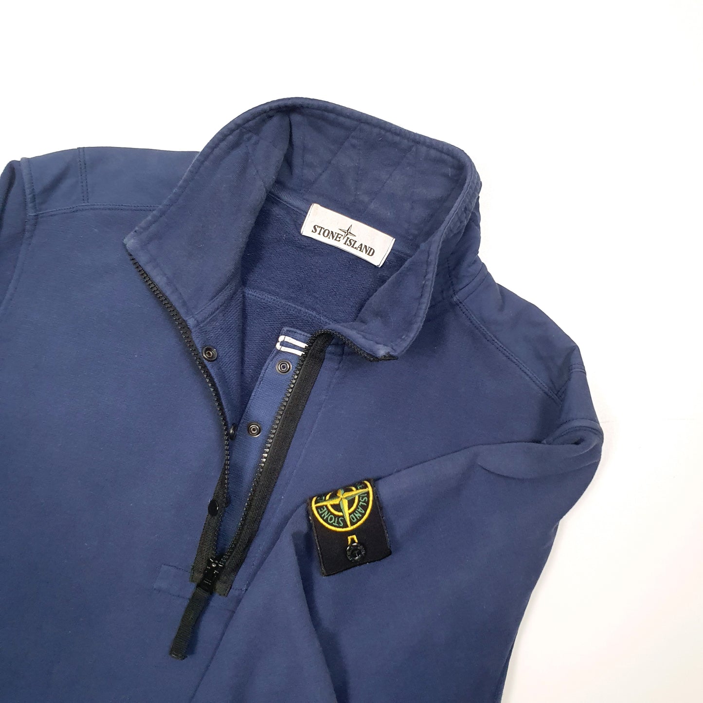 Stone Island Quarter Zip L Blue