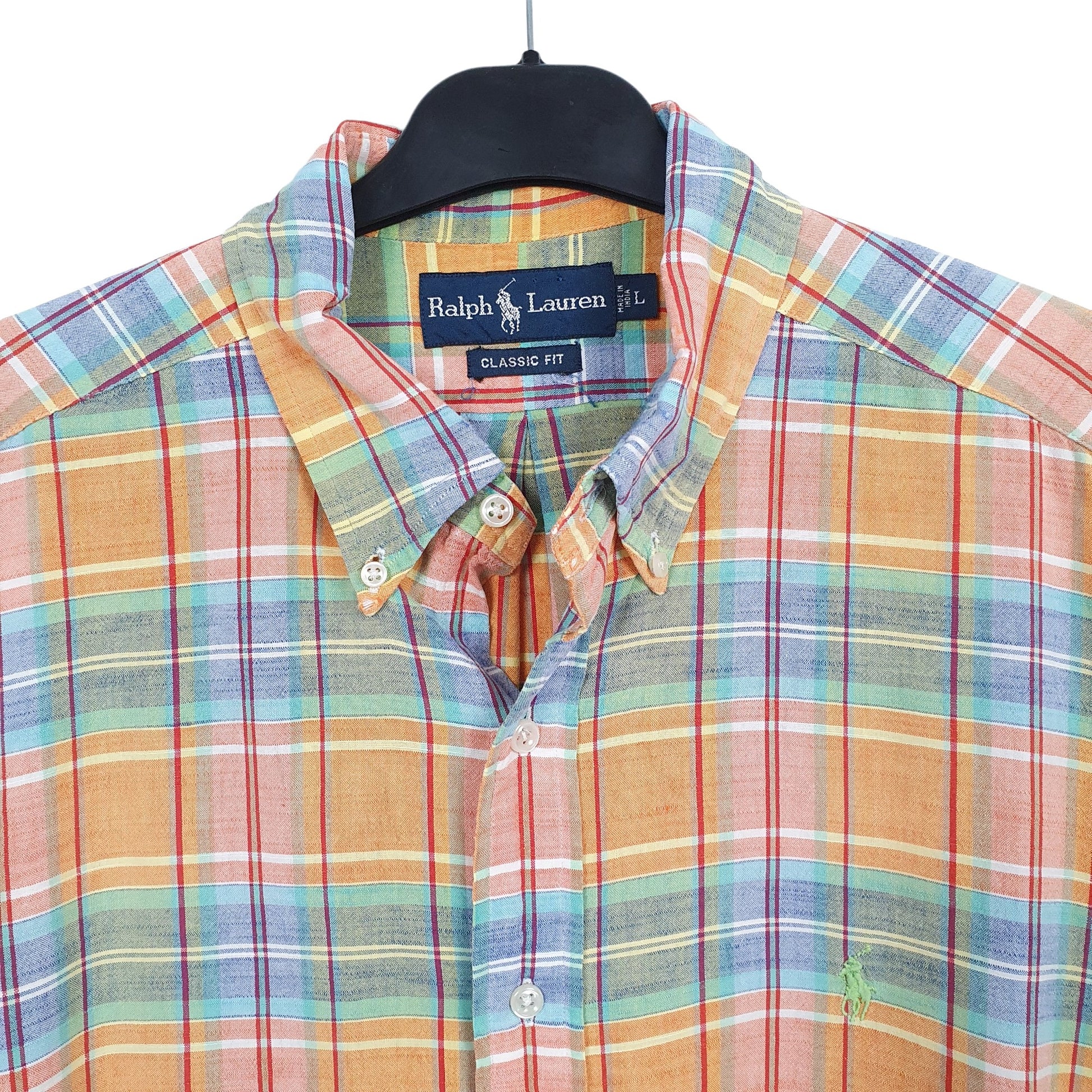 Mens Orange Ralph Lauren  Short Sleeve Shirt