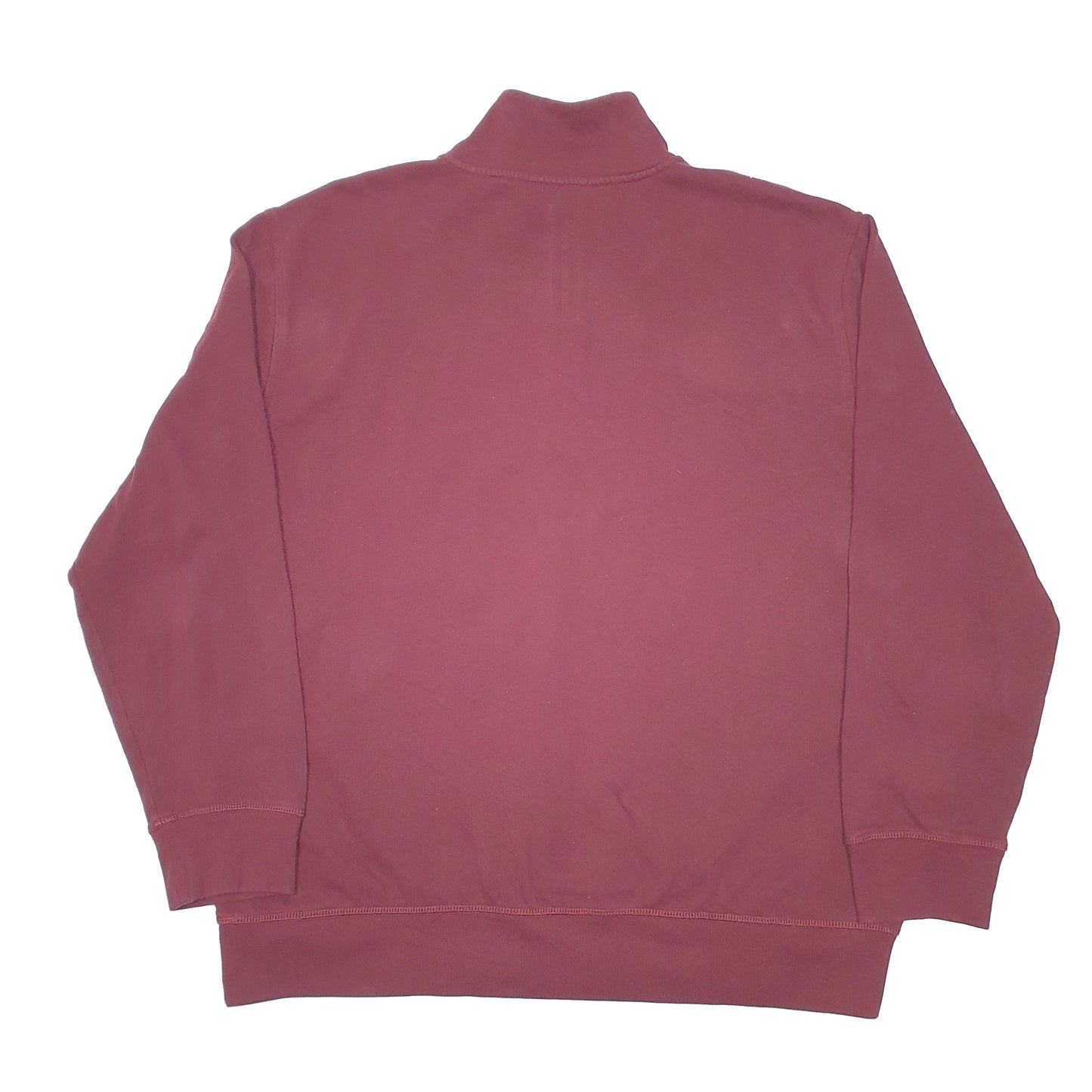 Mens Burgundy Nautica  Quarter Zip Jumper