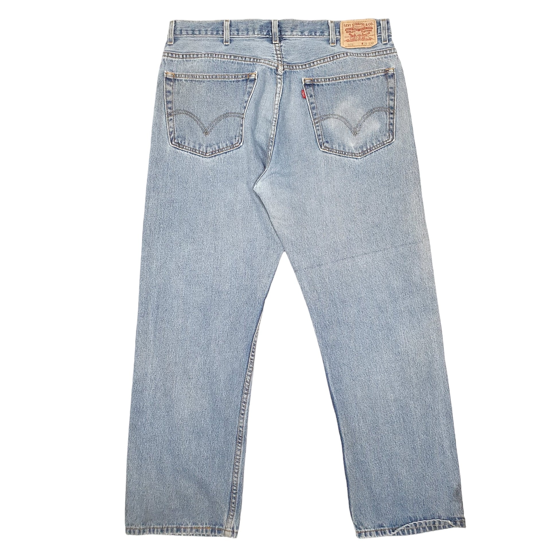 Mens Blue Levis  505 JeansW38 L30