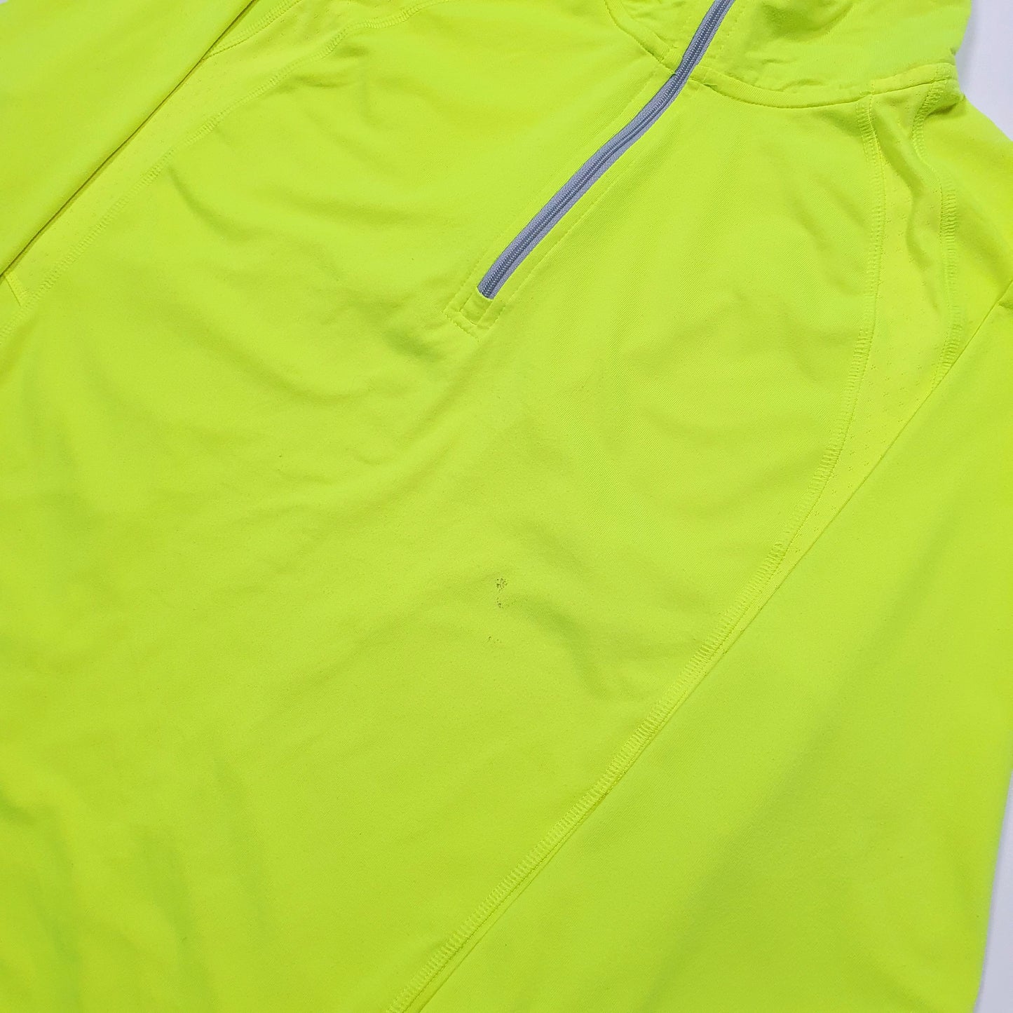 Womens Yellow Champion  Quarter Zip Jumper