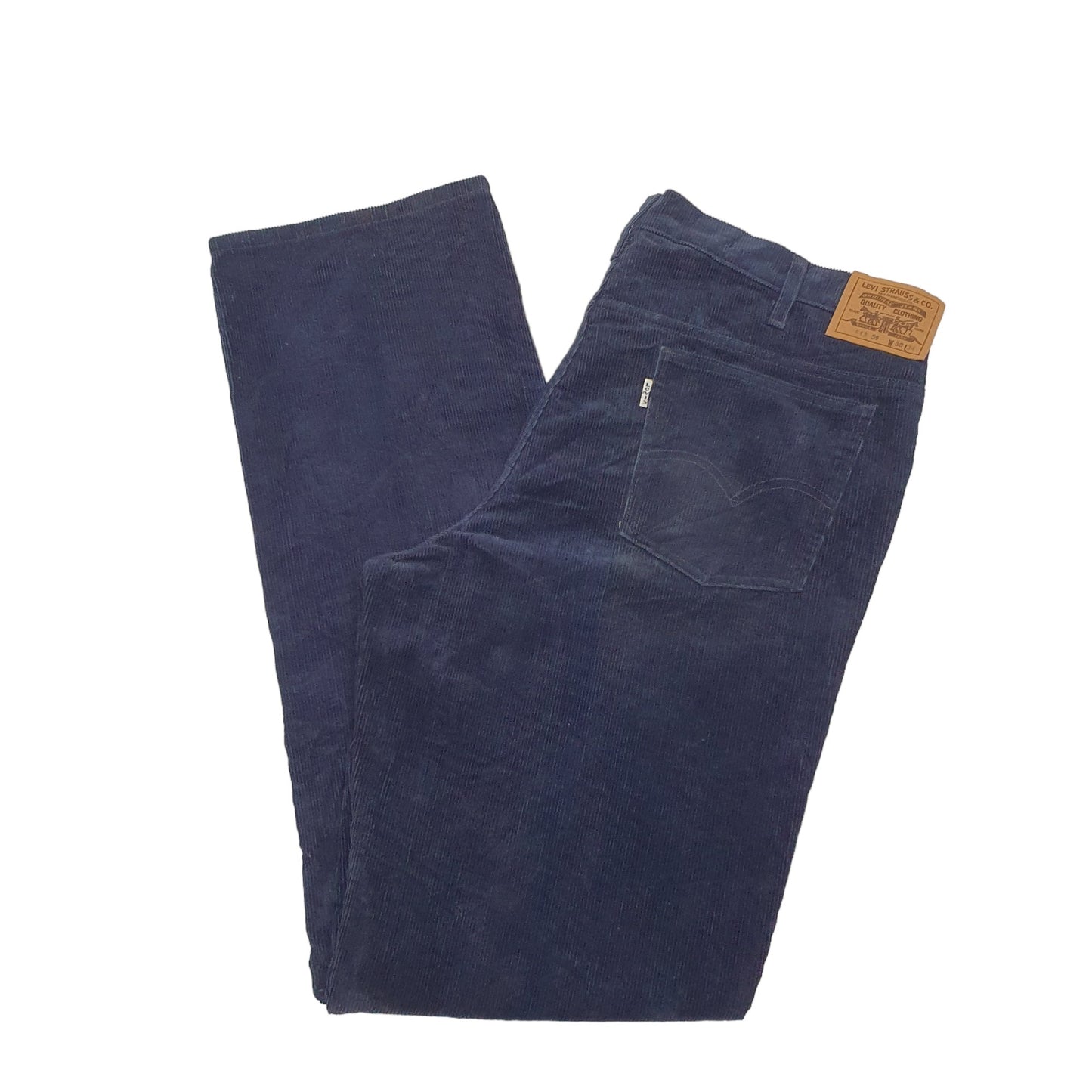 Mens Navy Levis 643 Corduroy Trousers