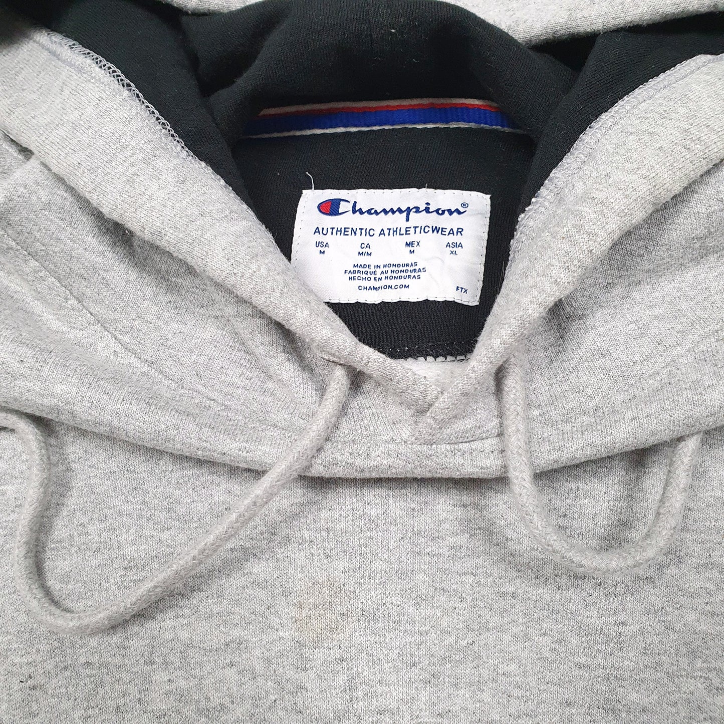Mens Grey Champion  Hoodie Jumper