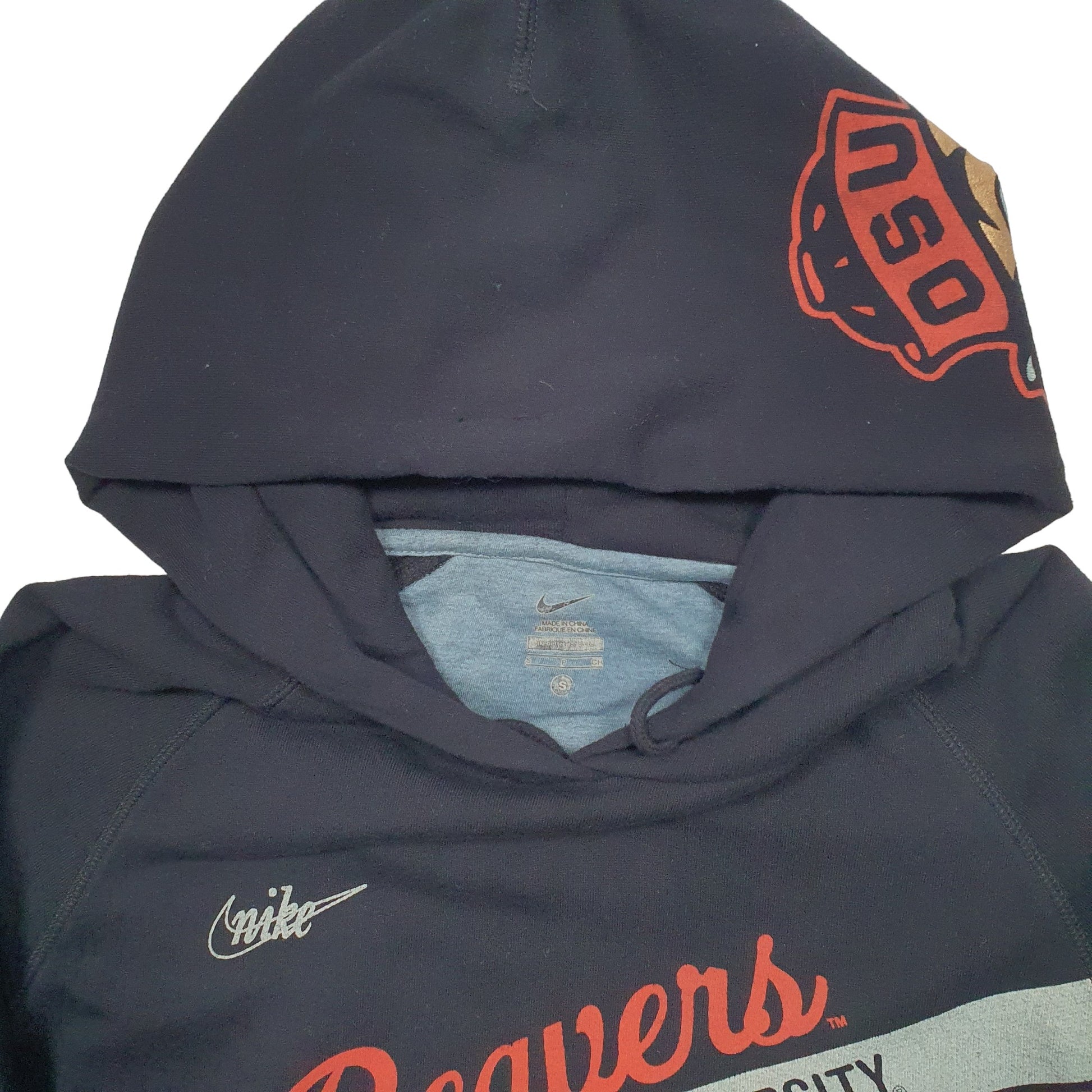 Mens Black Nike Oregano State University Beavers Hoodie Jumper