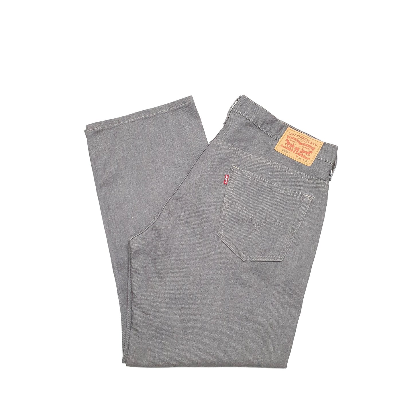 Levis 569 Loose Fit Jeans W36 L29 Grey