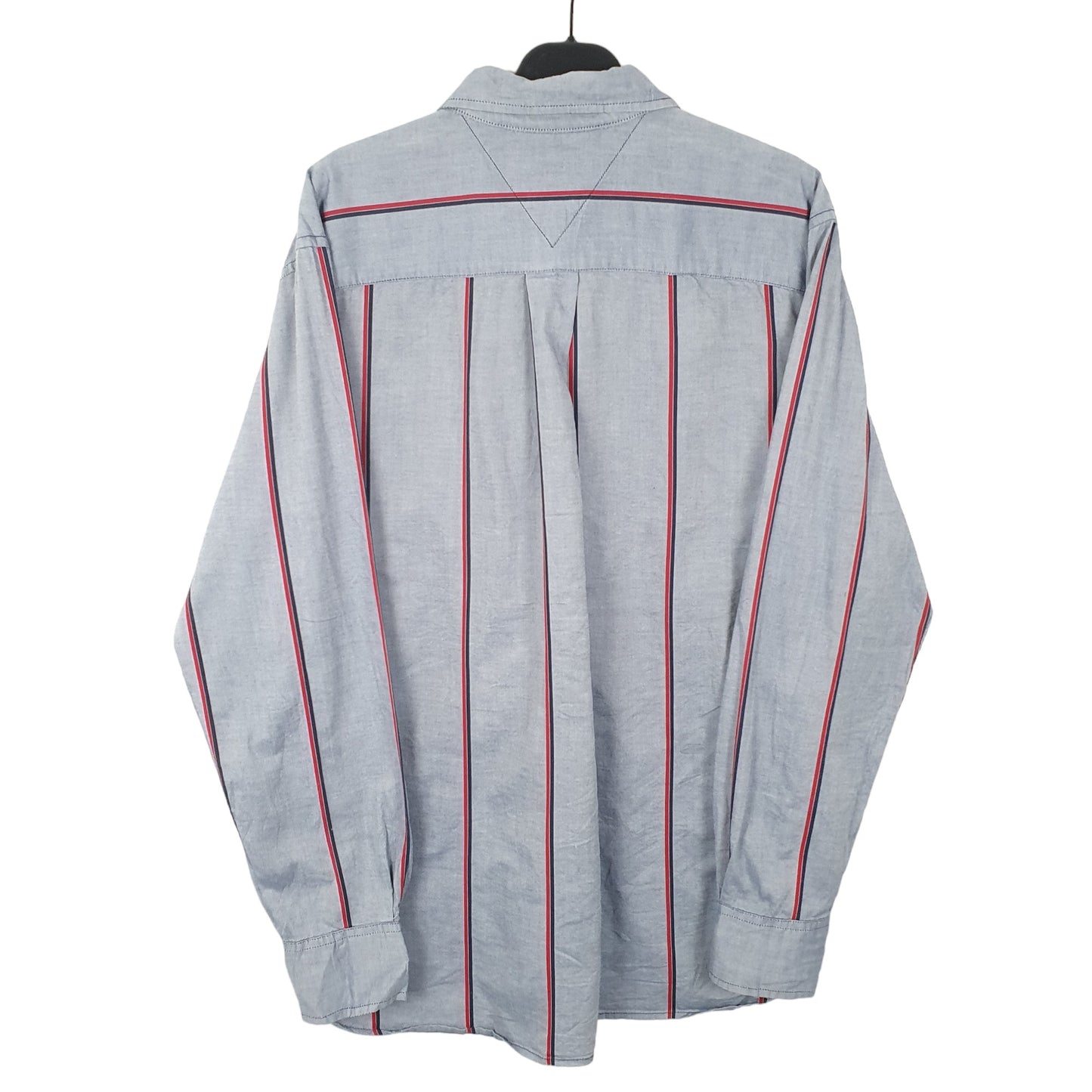 Tommy Hilfiger Long Sleeve Regular Fit Striped Shirt Grey