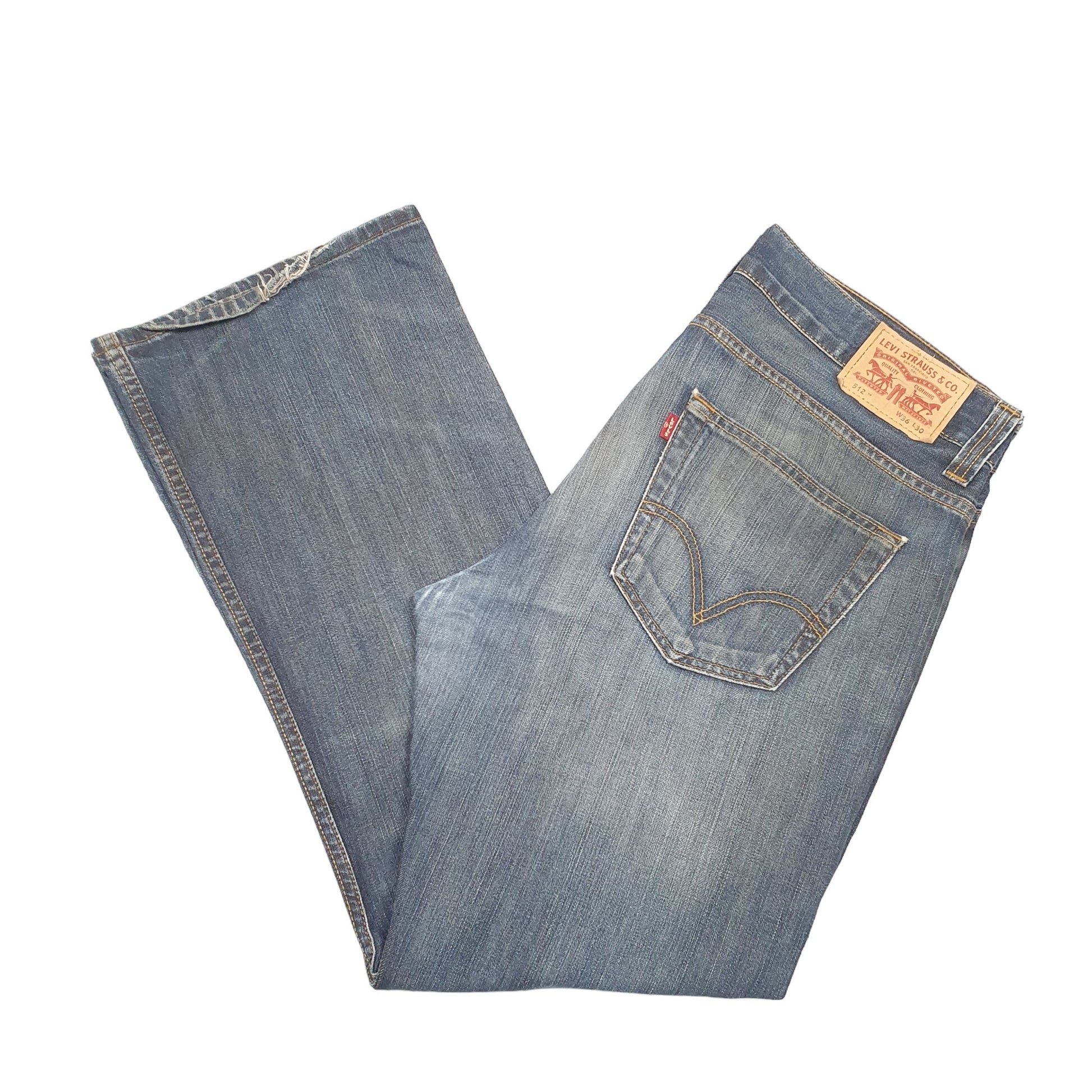 Mens Blue Levis 512 Casual JeansW36 L30