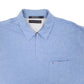 Mens Blue Tommy Hilfiger Zip Short Sleeve Polo Shirt