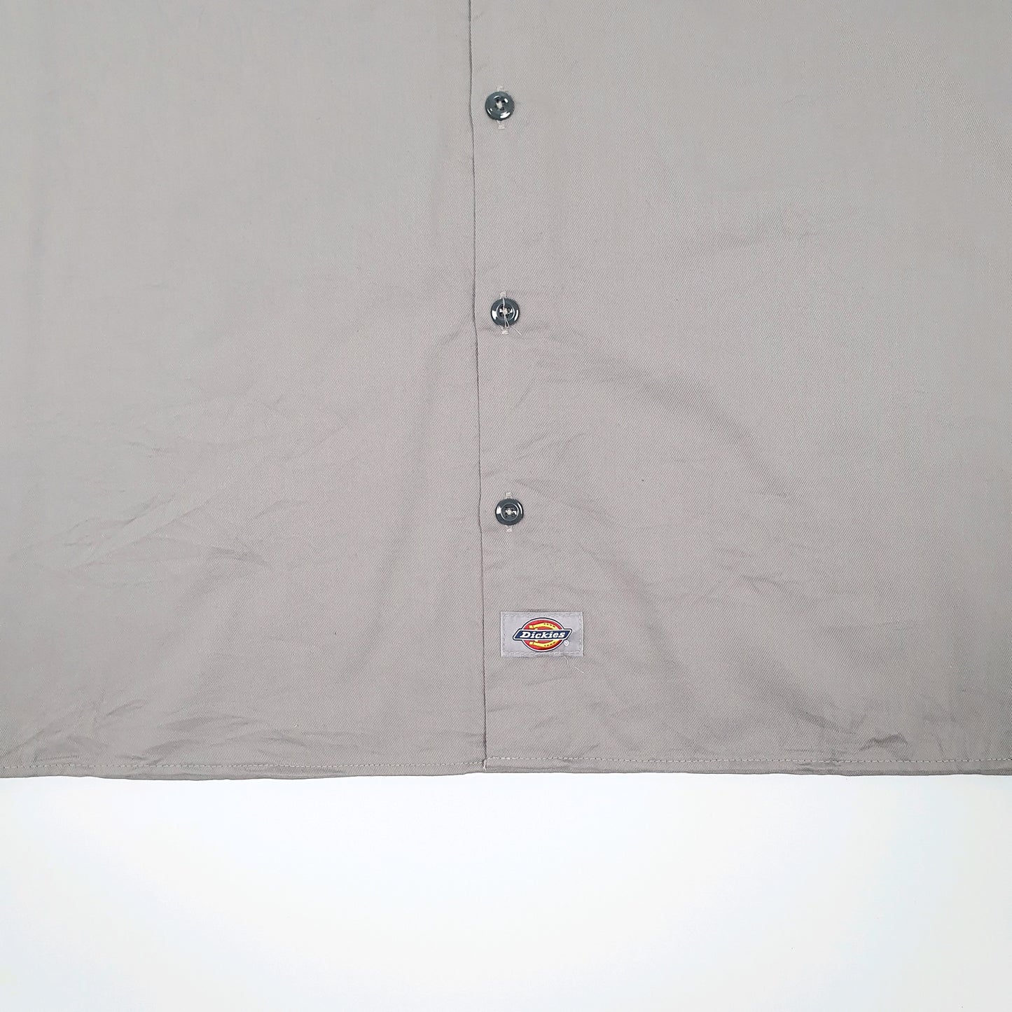 Mens Grey Dickies Workwear Short Sleeve Shirt