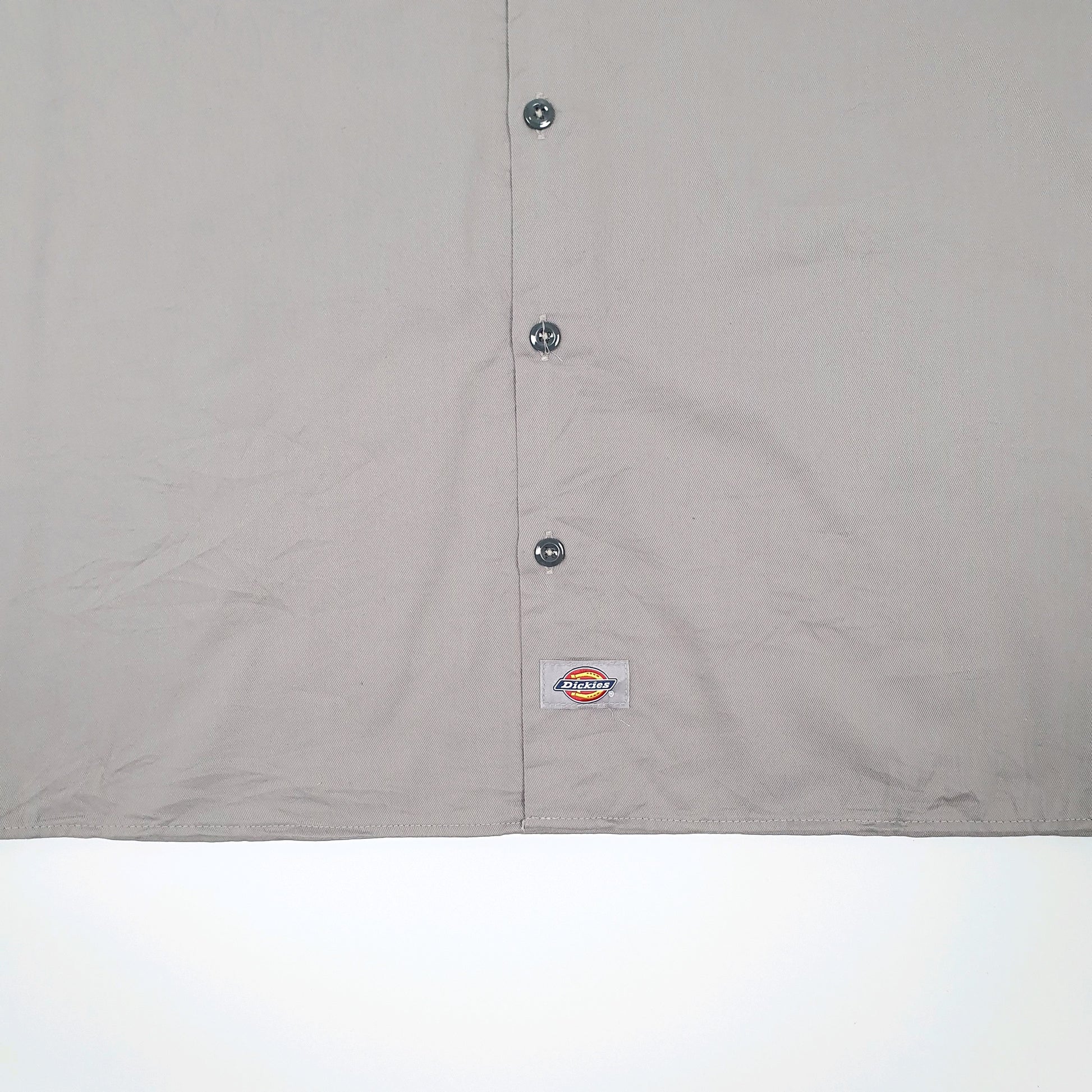 Mens Grey Dickies Workwear Short Sleeve Shirt