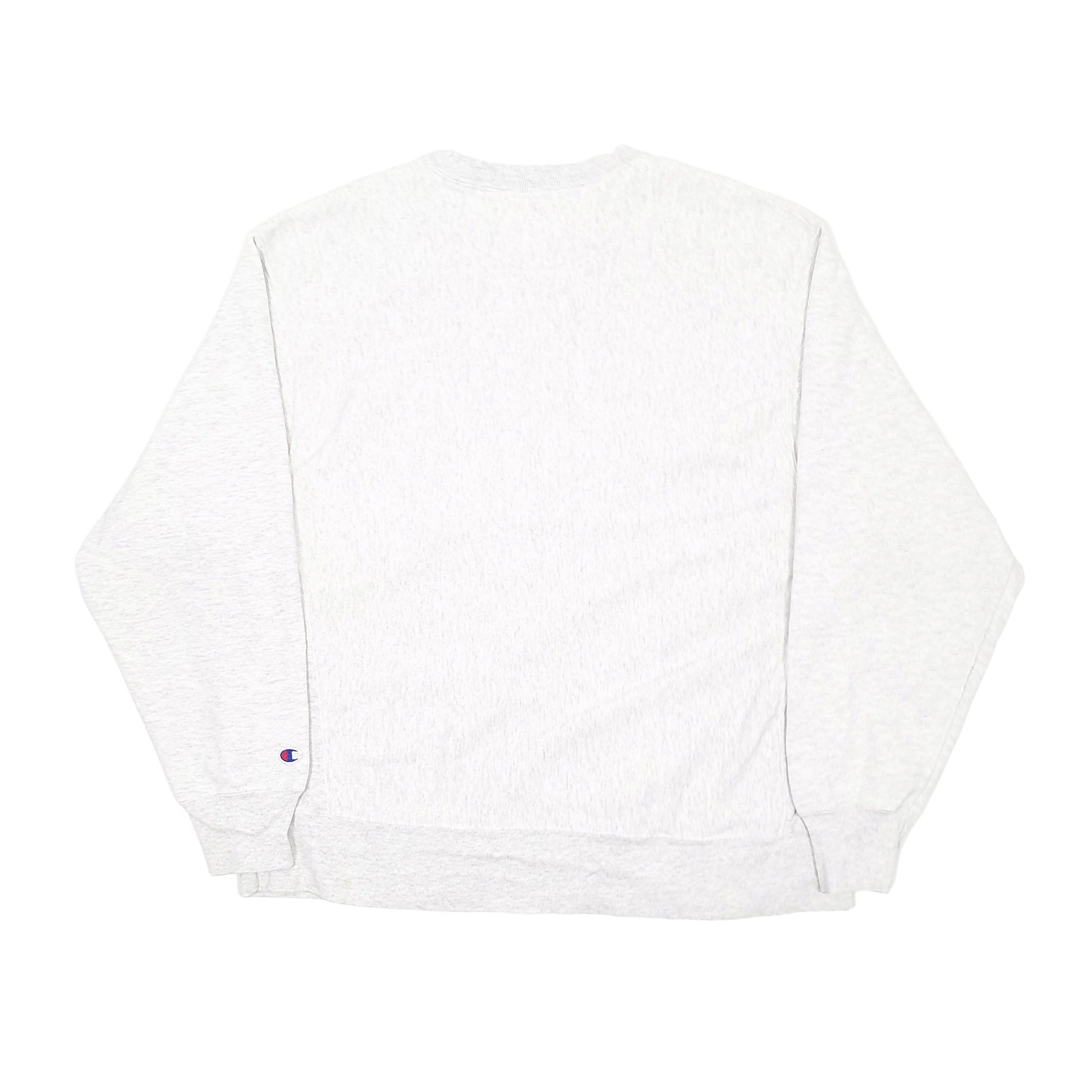 Mens Grey Champion Reverse Weave George Washington University Crewneck Jumper