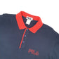 Fila Short Sleeve Polo Shirt Navy