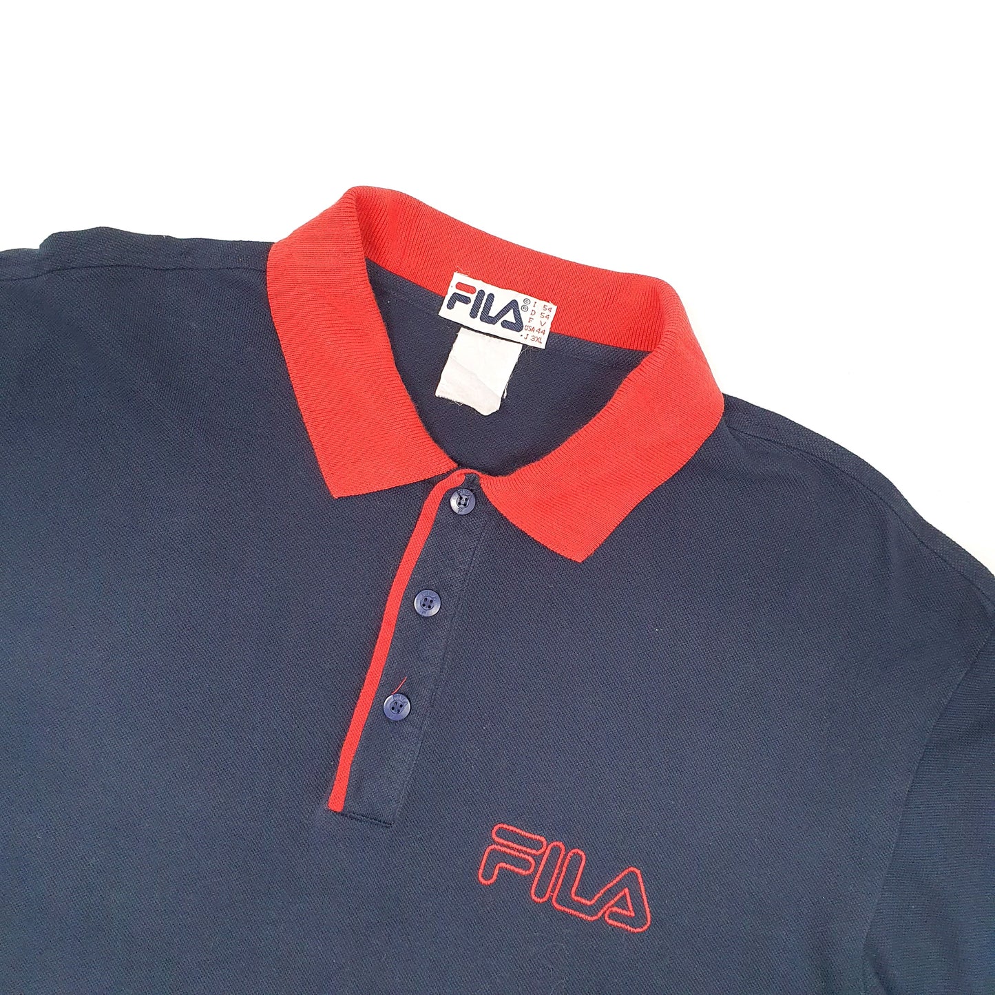 Fila Short Sleeve Polo Shirt Navy