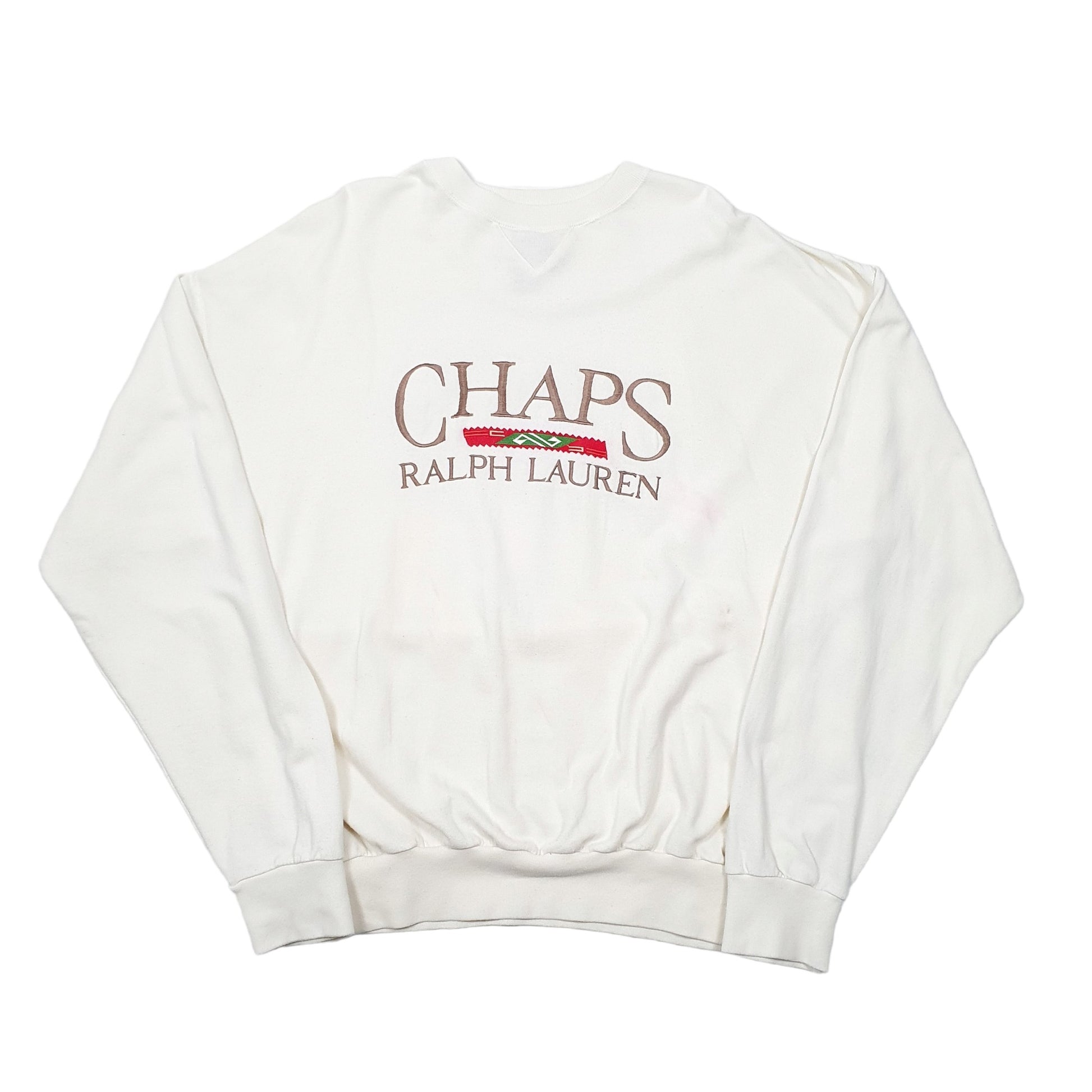 Mens Cream Ralph Lauren Chaps  Crewneck Jumper