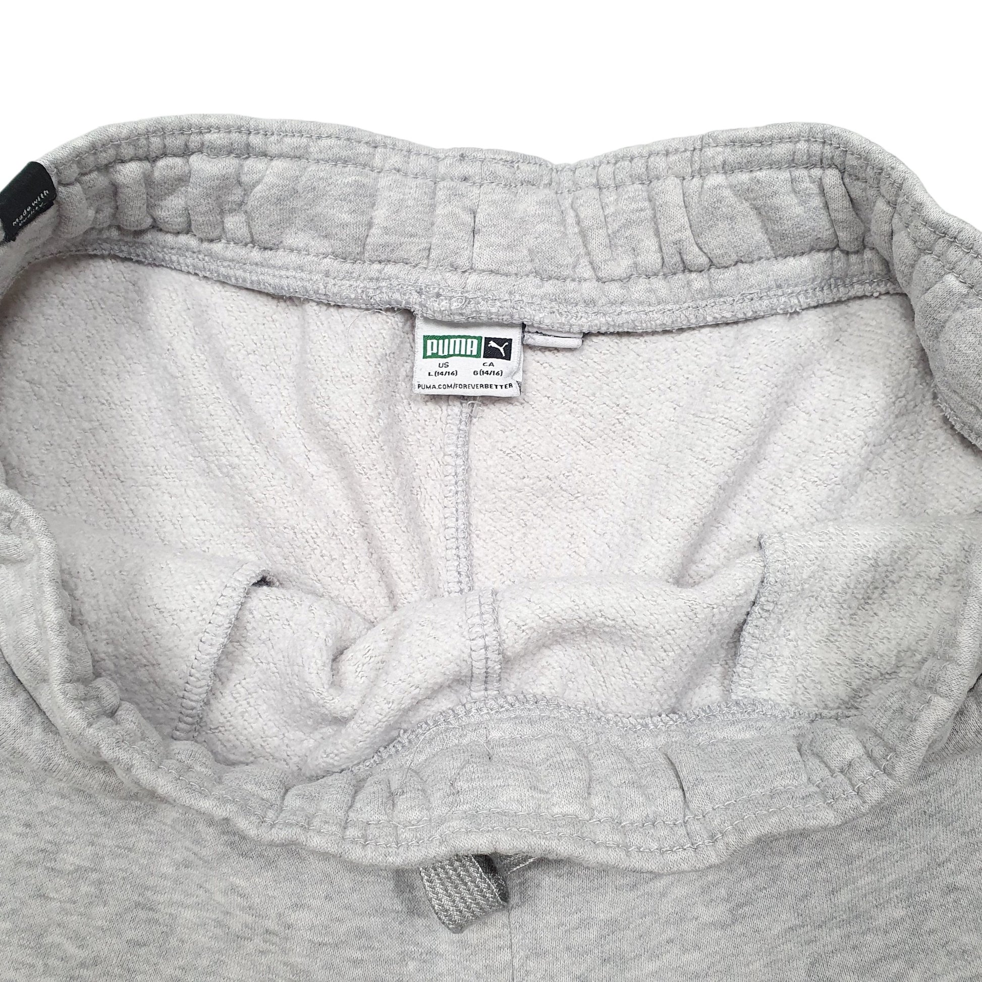 Womens Grey Puma Active Workout Gym Jogger Trousers