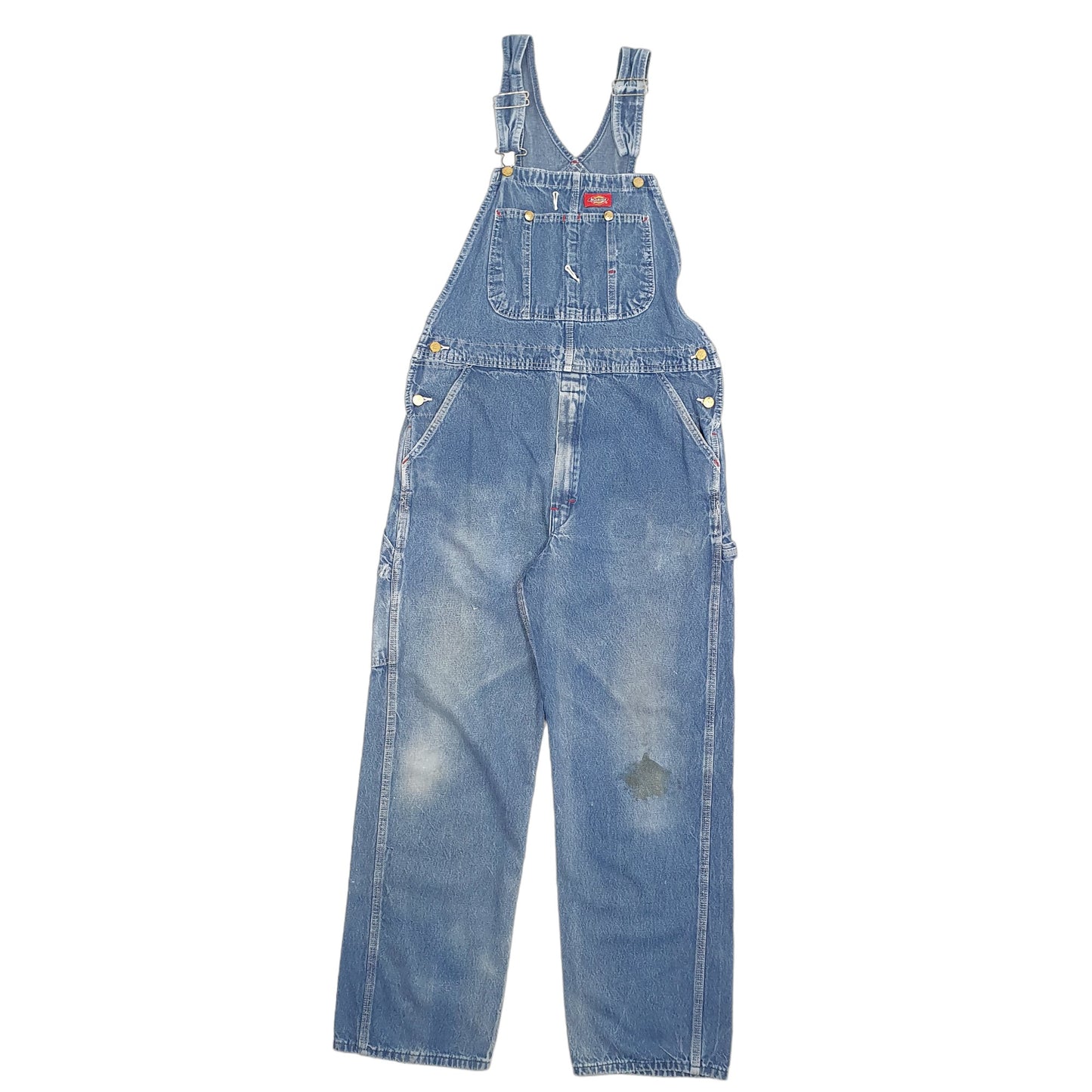Mens Blue Dickies Workwear Jeans Denim Dungaree Trousers
