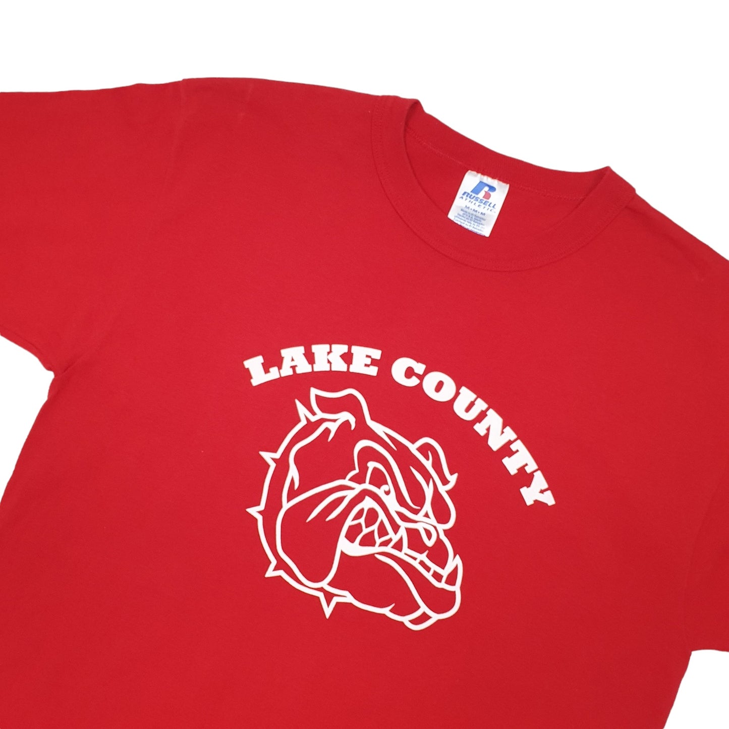 Russell Athletic Lake County Bulldogs Short Sleeve T Shirt Red