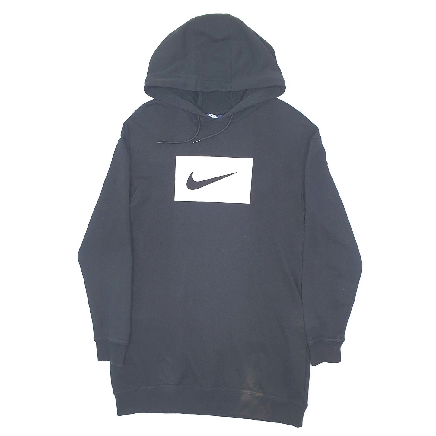 Womens Black Nike Longline Dress Hoodie Jumper