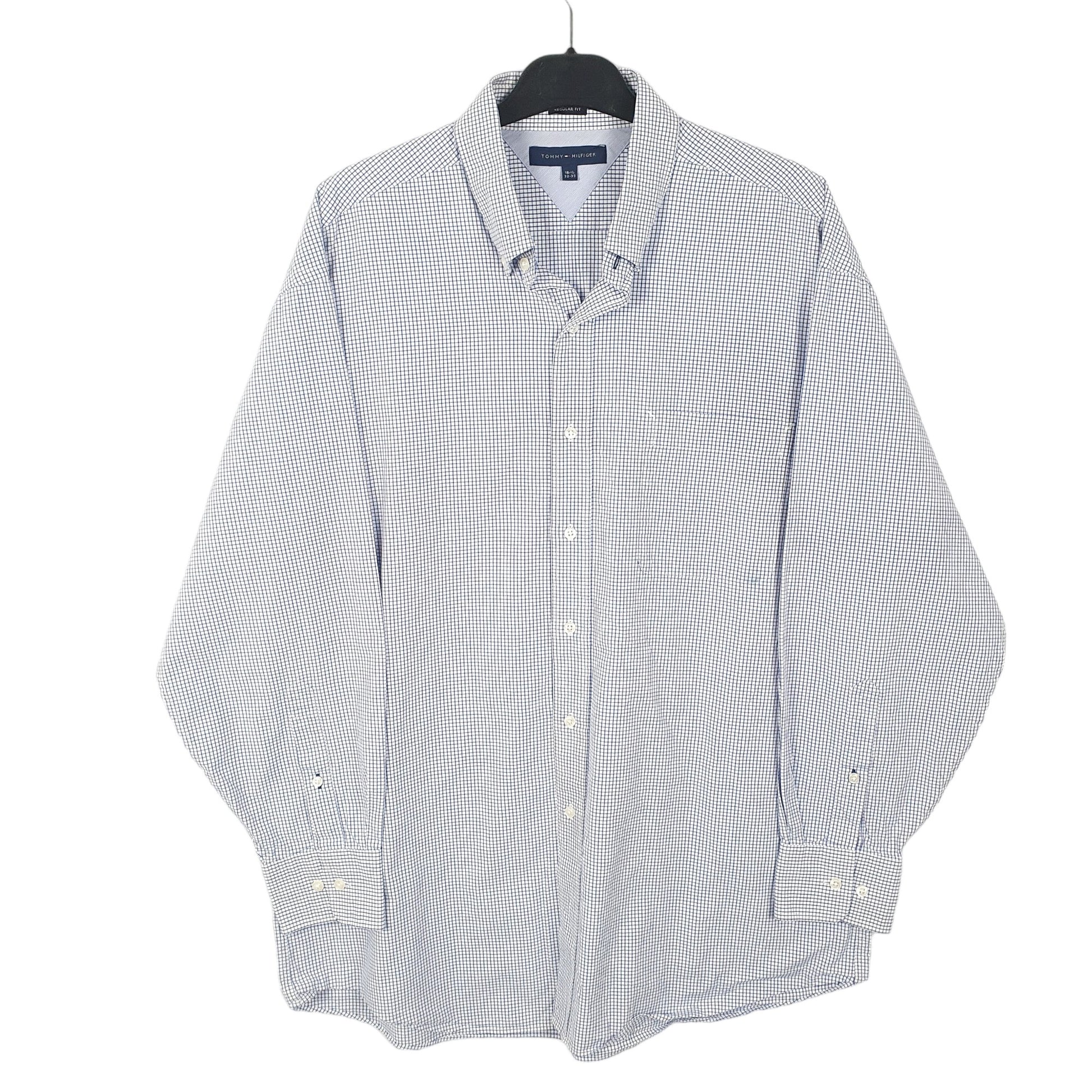 Tommy Hilfiger Long Sleeve Regular Fit Check Shirt Blue