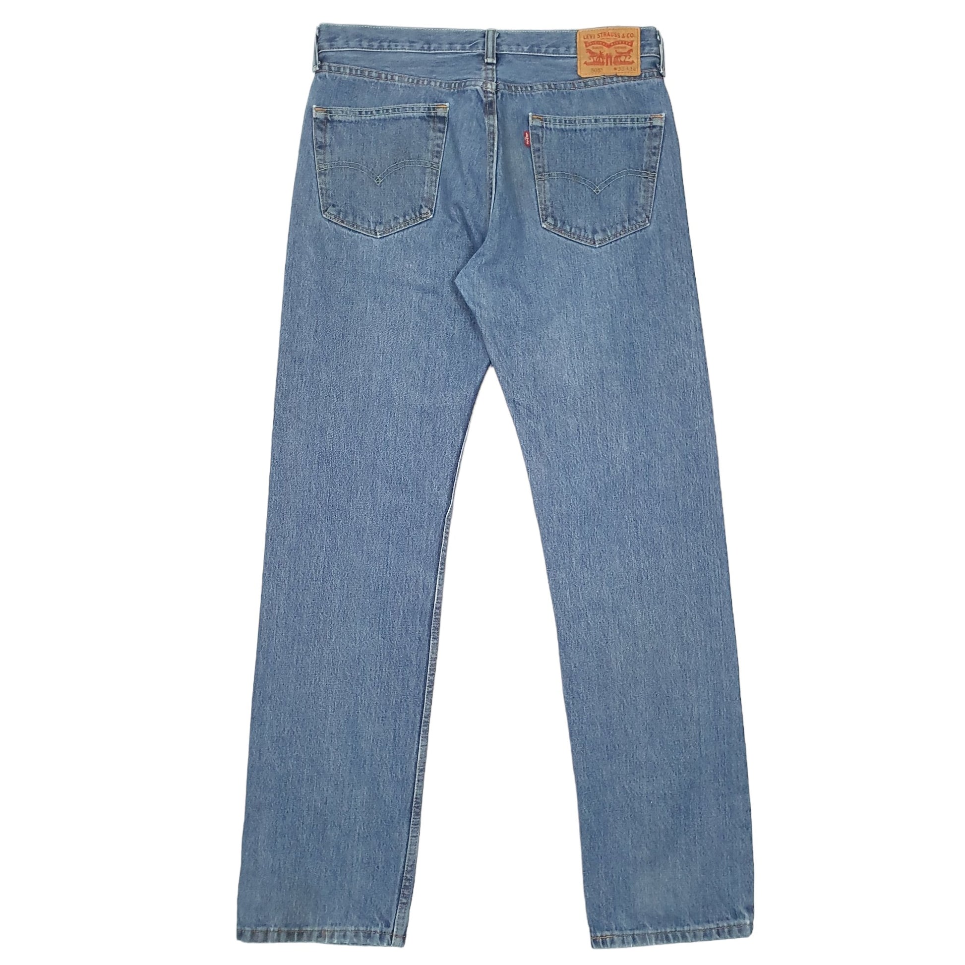 Mens Blue Levis  505 JeansW33 L34