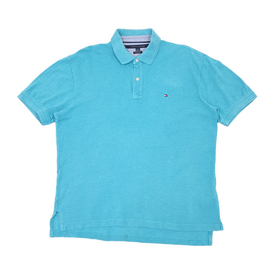 Mens Blue Tommy Hilfiger Classic Fit Short Sleeve Polo Shirt