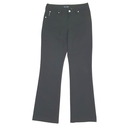 Womens Armani Bootcut Black Chino Trousers UK10 Black