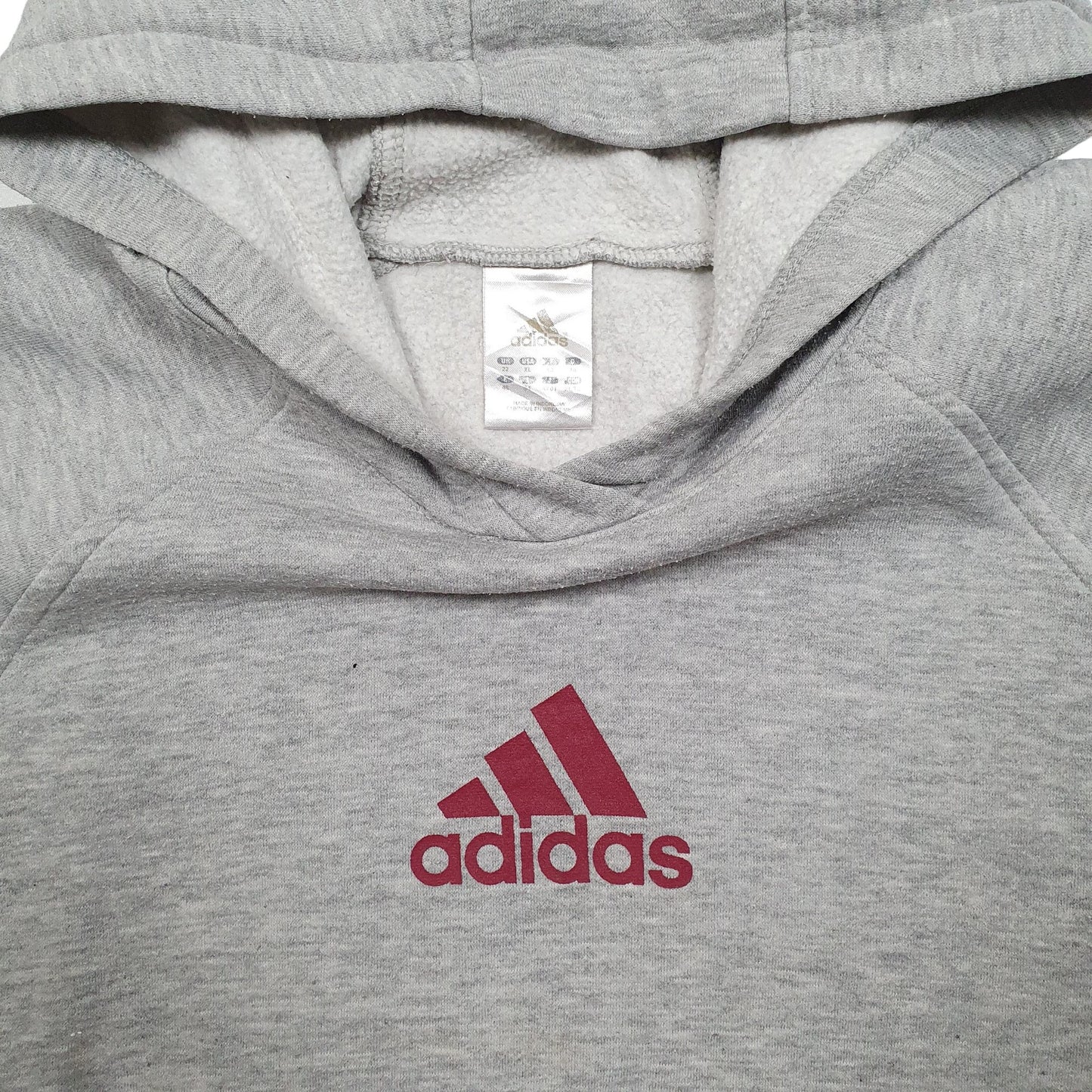 Mens Grey Adidas  Hoodie Jumper