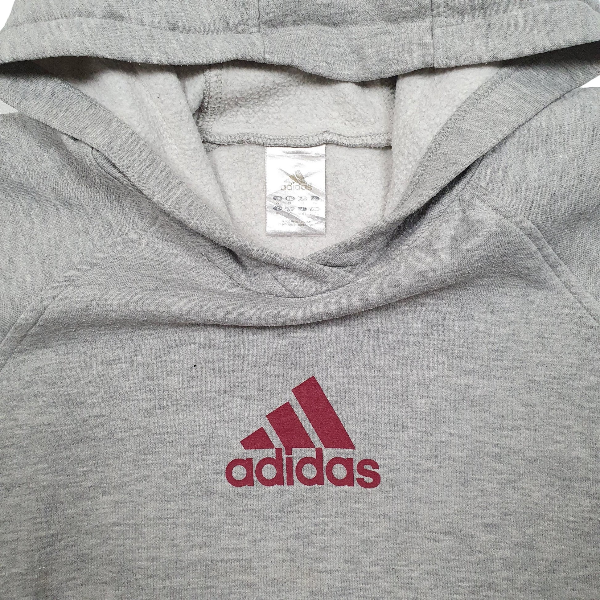 Mens Grey Adidas  Hoodie Jumper