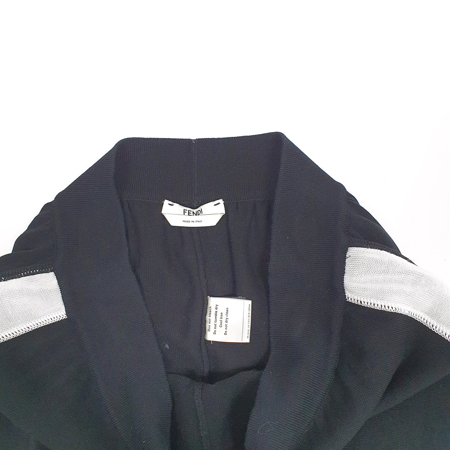 Womens Fendi Leggings Black Jogger Trousers UK10 Black