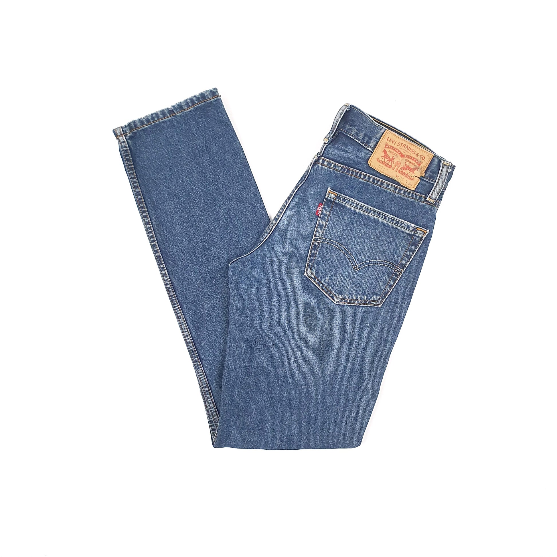 Levis 511 Slim Fit Jeans W31 L34 Blue
