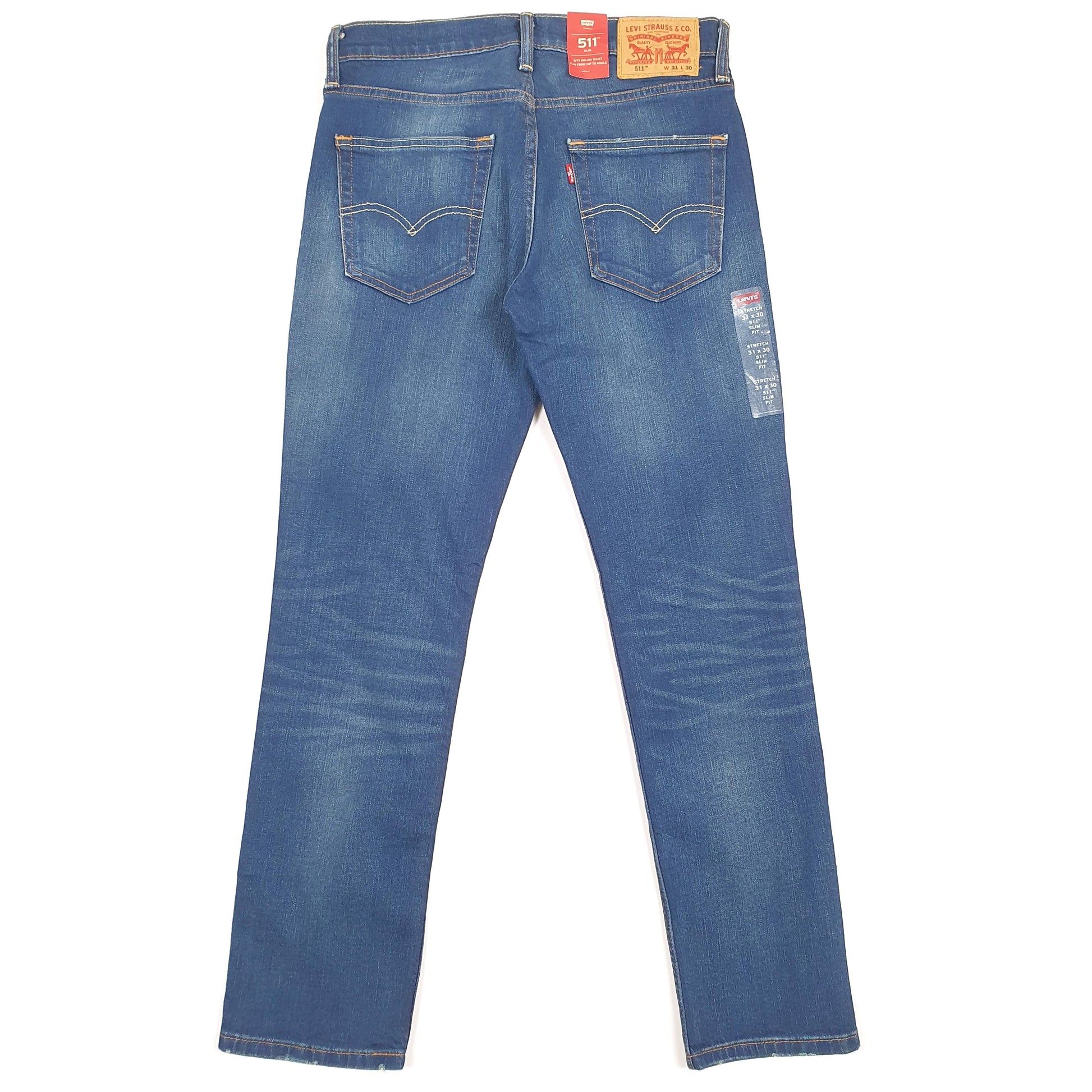 Mens Levis 511 Slim Fit Blue New With Tags Stretch Jeans W31 L30