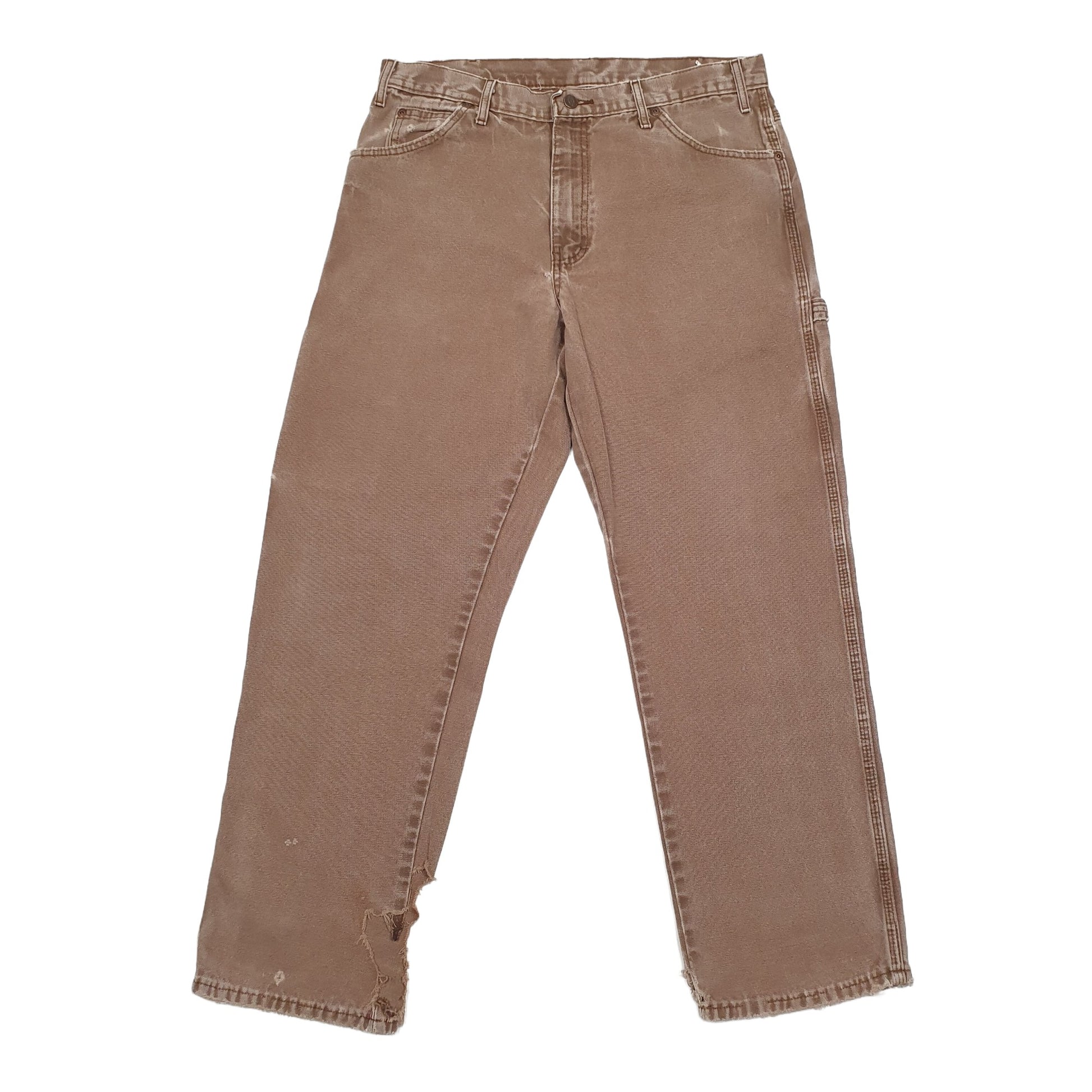 Mens Brown Dickies  Carpenter Trousers