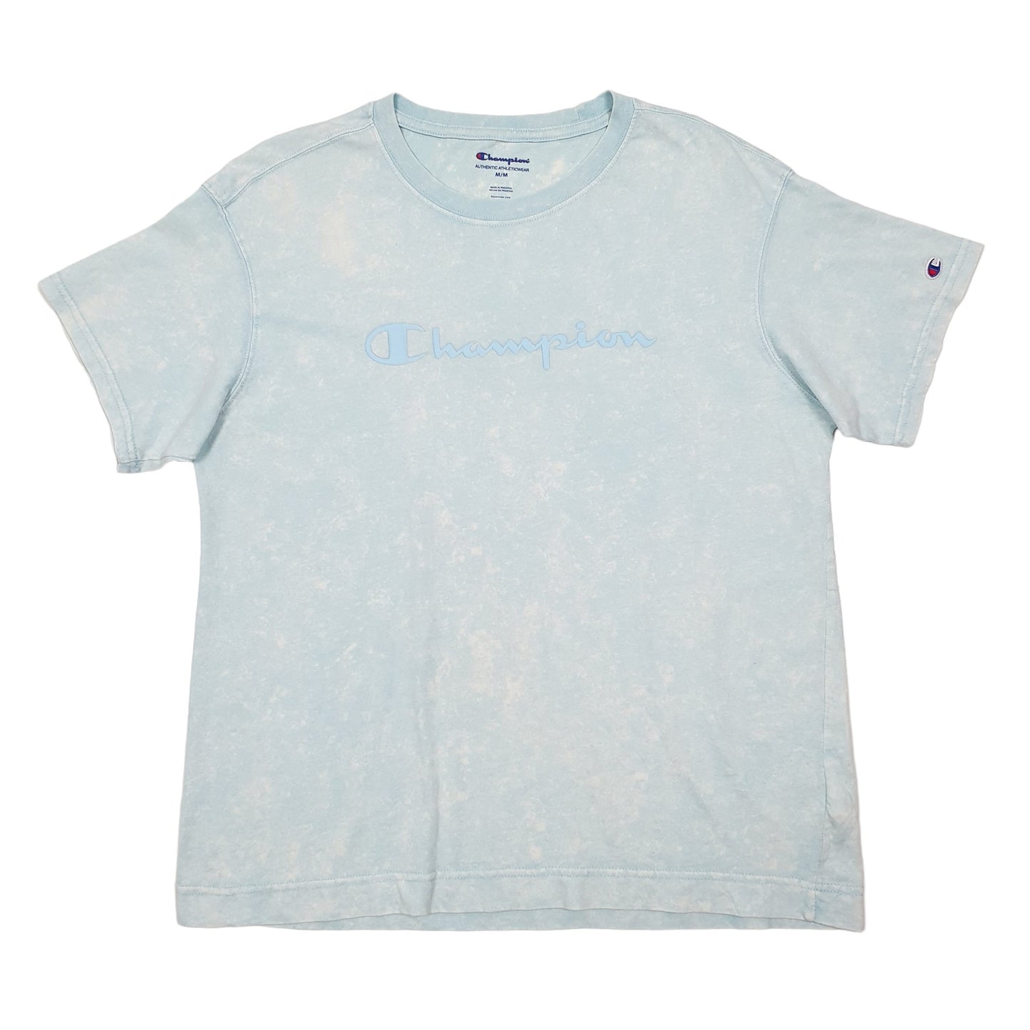 Champion Tie Dye Short Sleeve T Shirt Blue