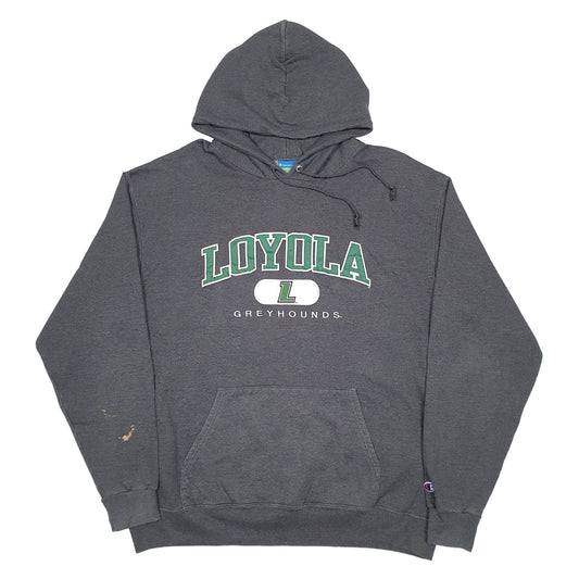 Mens Grey Champion Loyola Greyhounds Hoodie Jumper