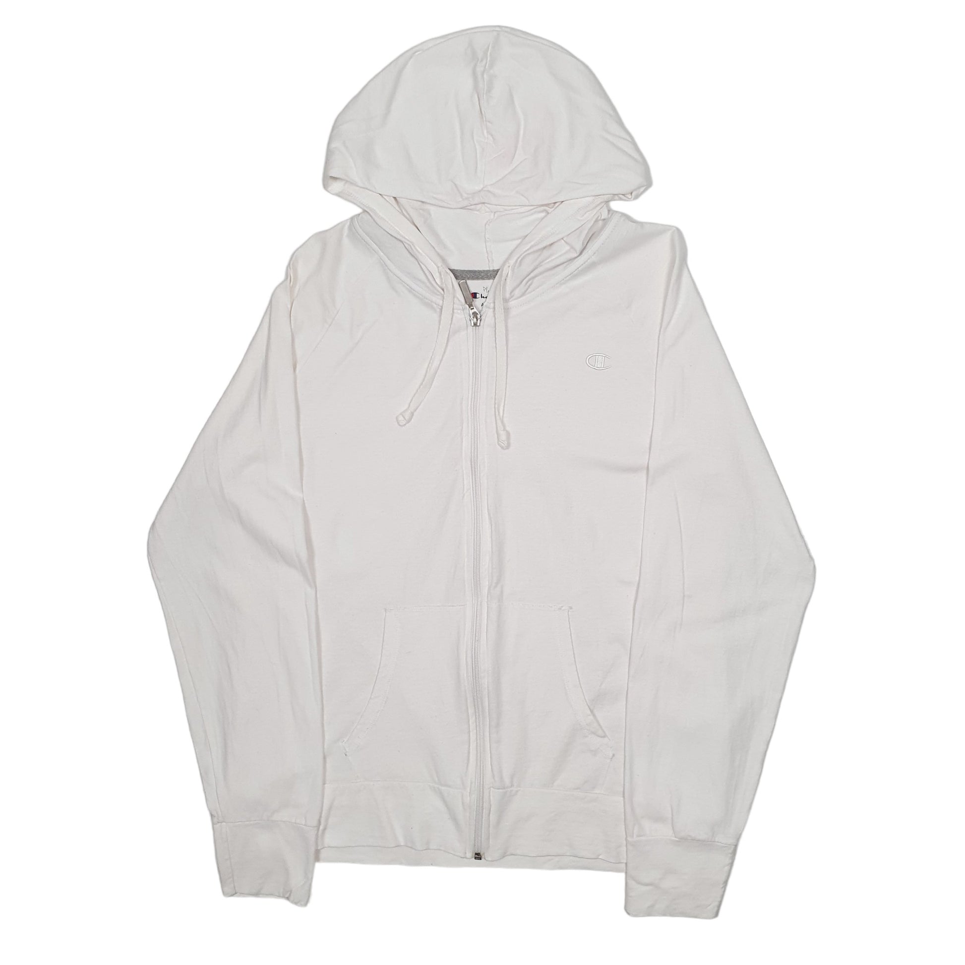 Mens White Champion  Full Zip Jumper