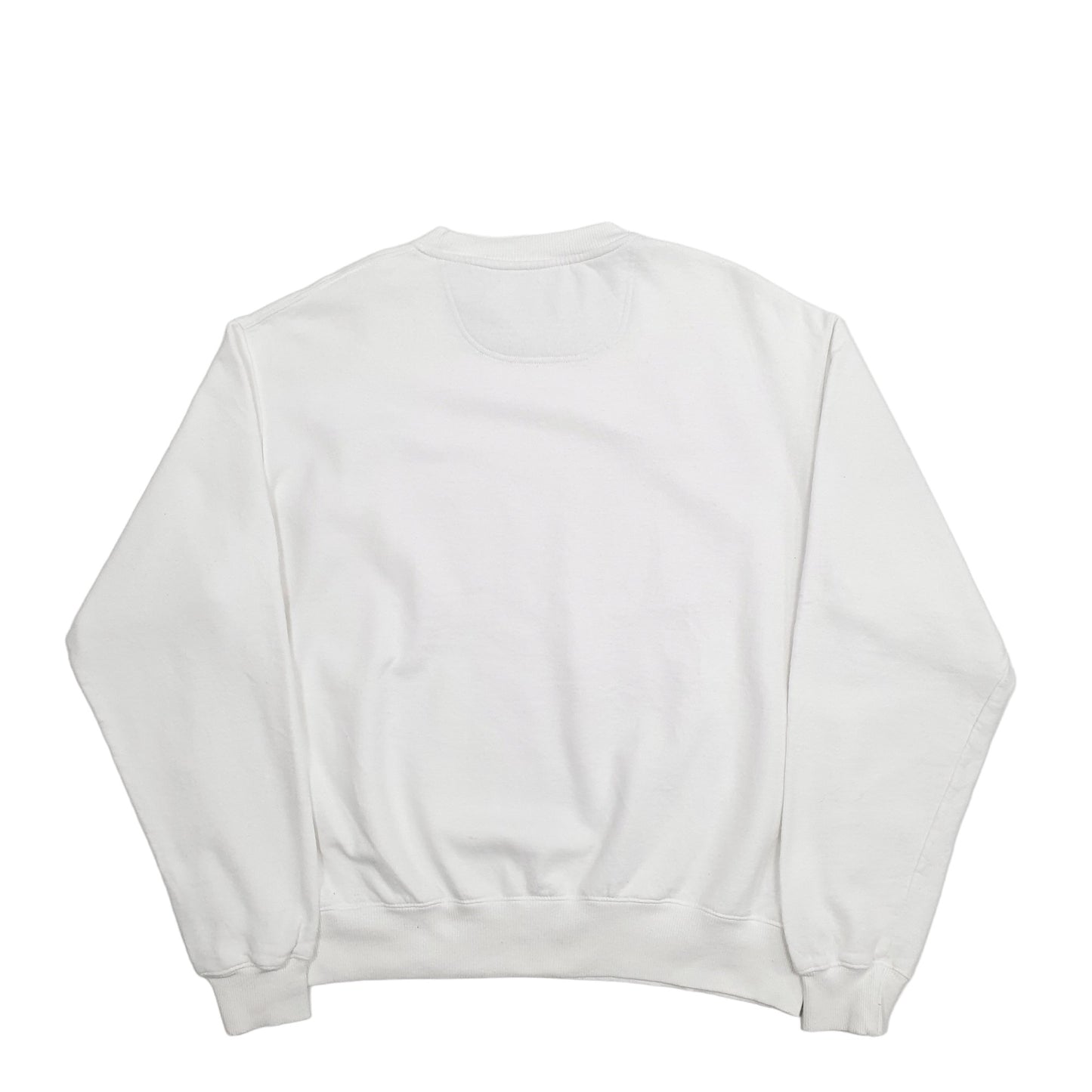 Mens White Champion  Crewneck Jumper