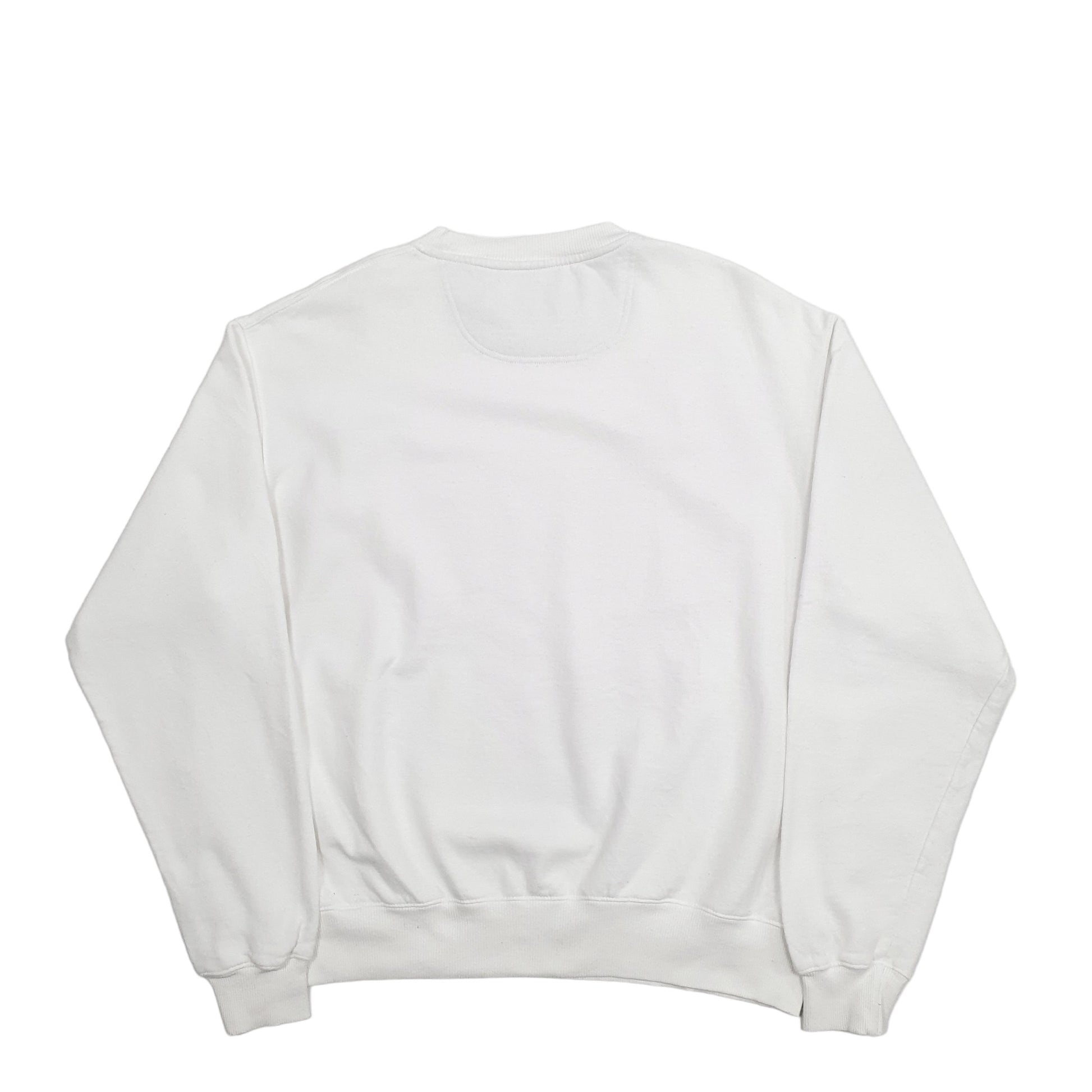 Mens White Champion  Crewneck Jumper