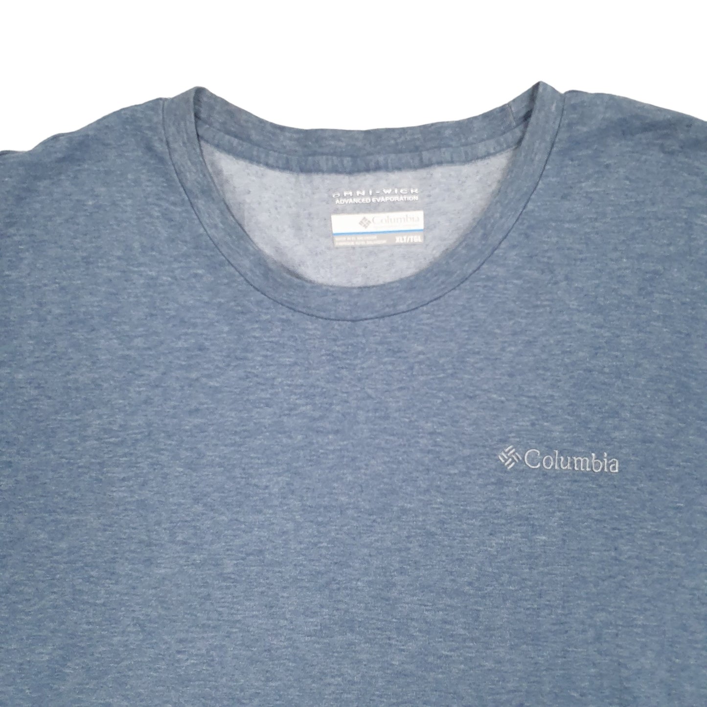 Mens Blue Columbia Sportswear Omni Wick Short Sleeve T Shirt