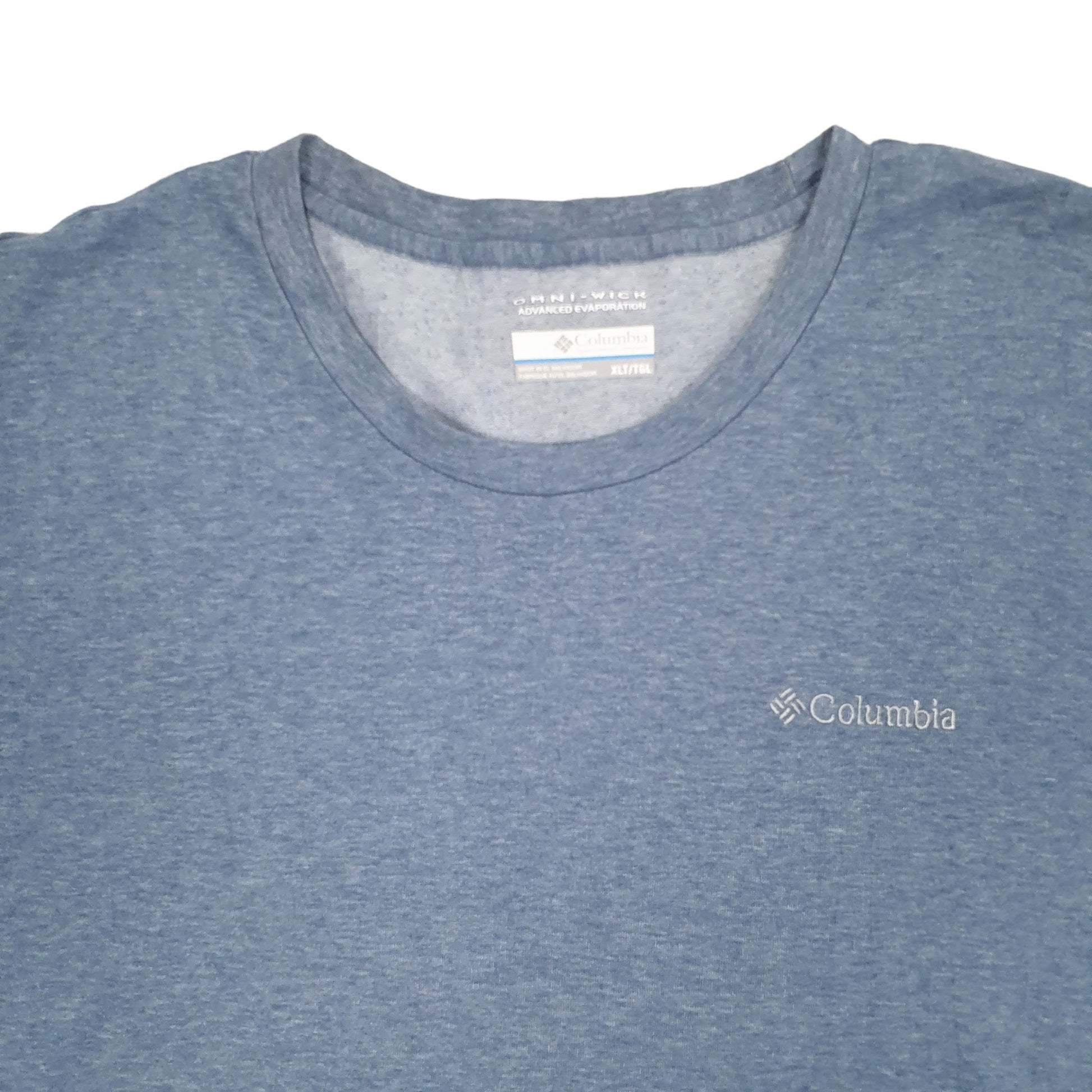 Mens Blue Columbia Sportswear Omni Wick Short Sleeve T Shirt