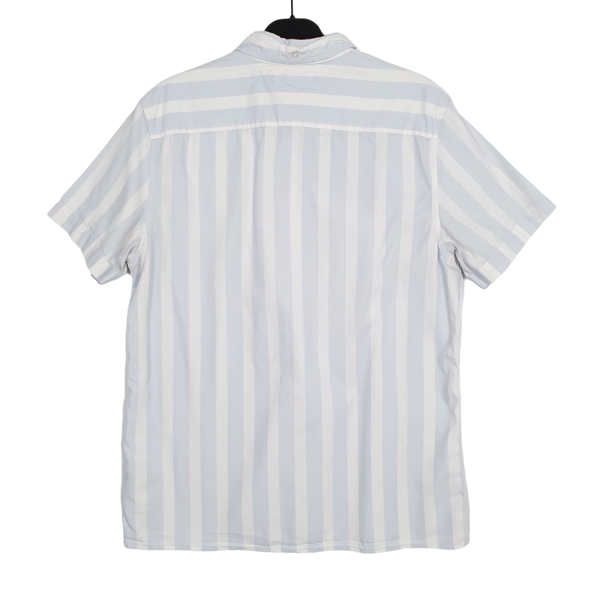 Tommy Hilfiger Short Sleeve Regular Fit Pinstripe Shirt Blue