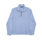 Mens Blue Polo Ralph Lauren Estate Rib Quarter Zip Jumper