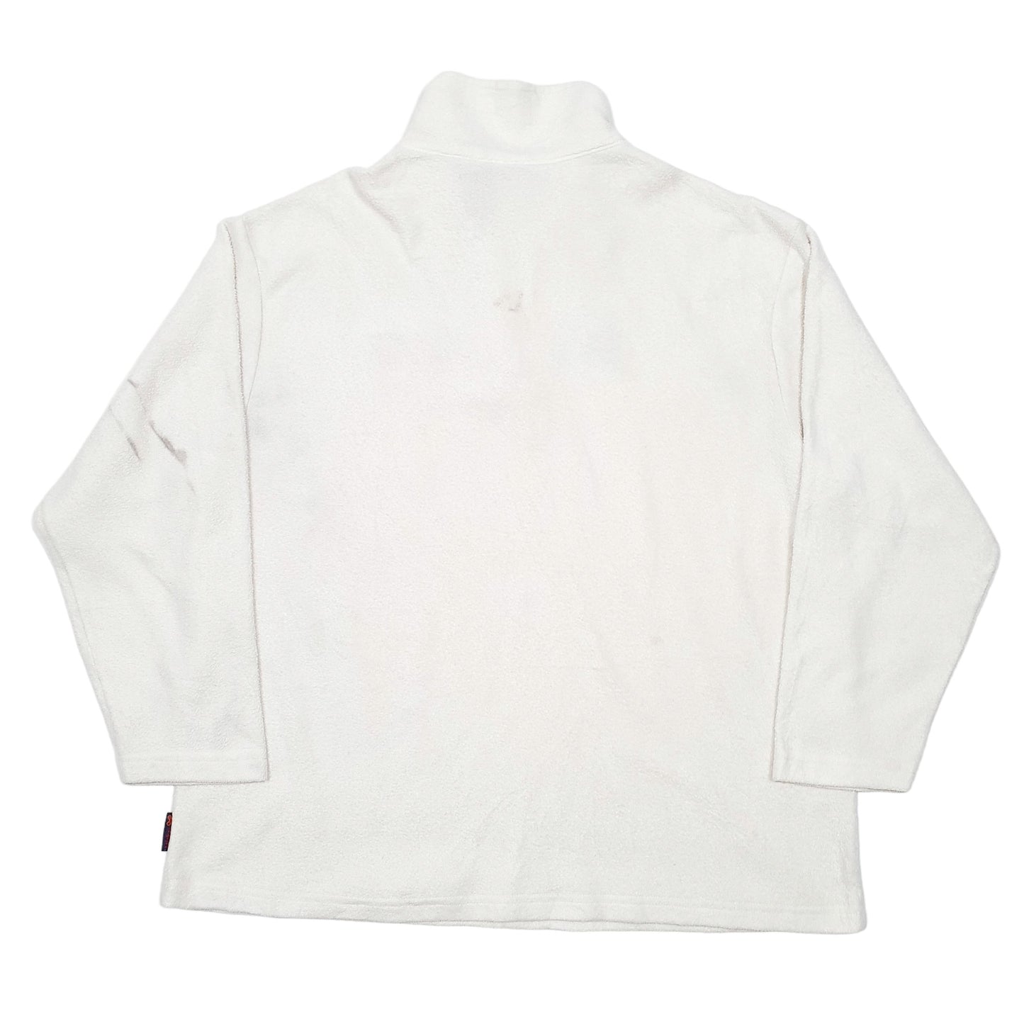 Mens Cream Disney Mickey Mouse Pluto Quarter Zip Jumper