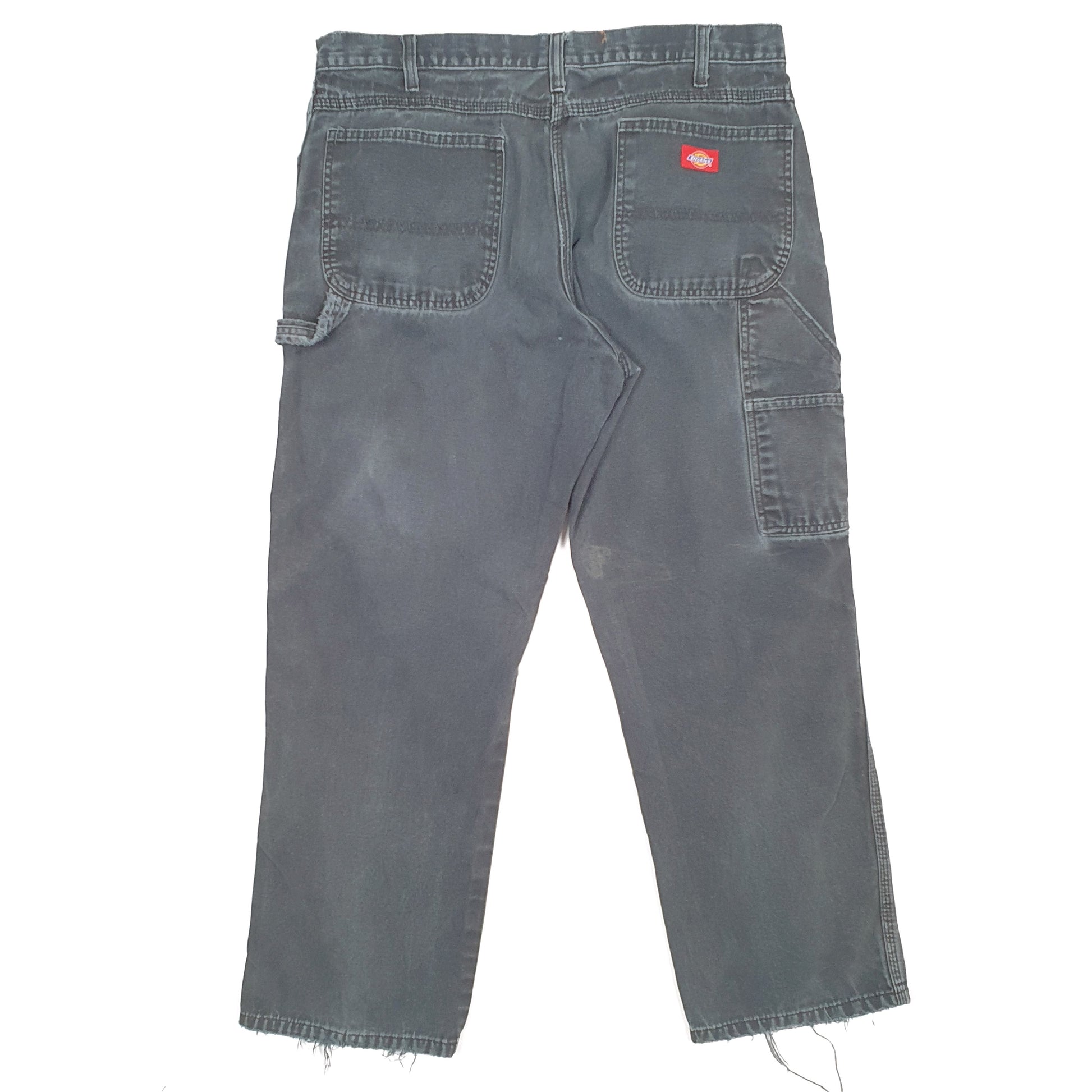 Mens Dickies Black Carpenter Trousers W36 L28 Black
