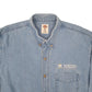 Mens Blue Dickies Denim Workwear Shacket Long Sleeve Shirt