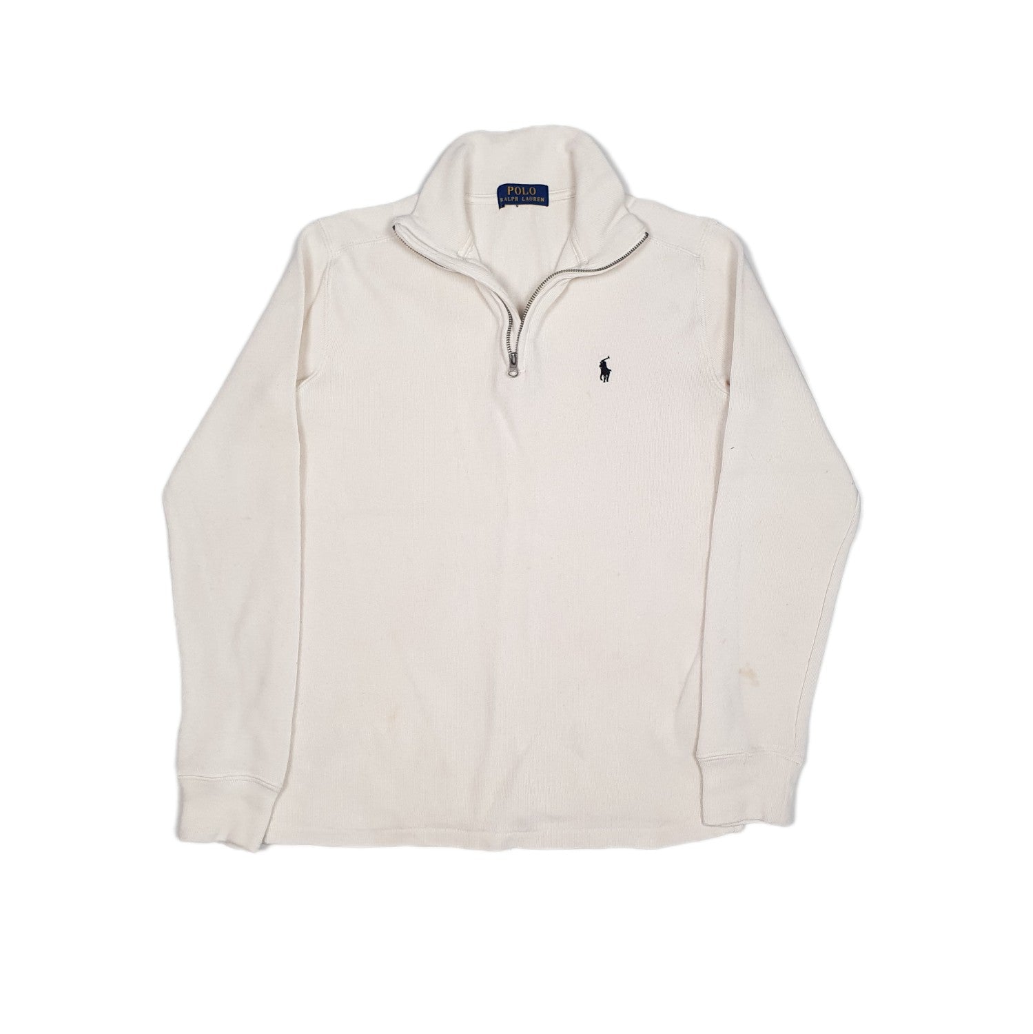 White Polo Ralph Lauren Quarter Zip Jumper