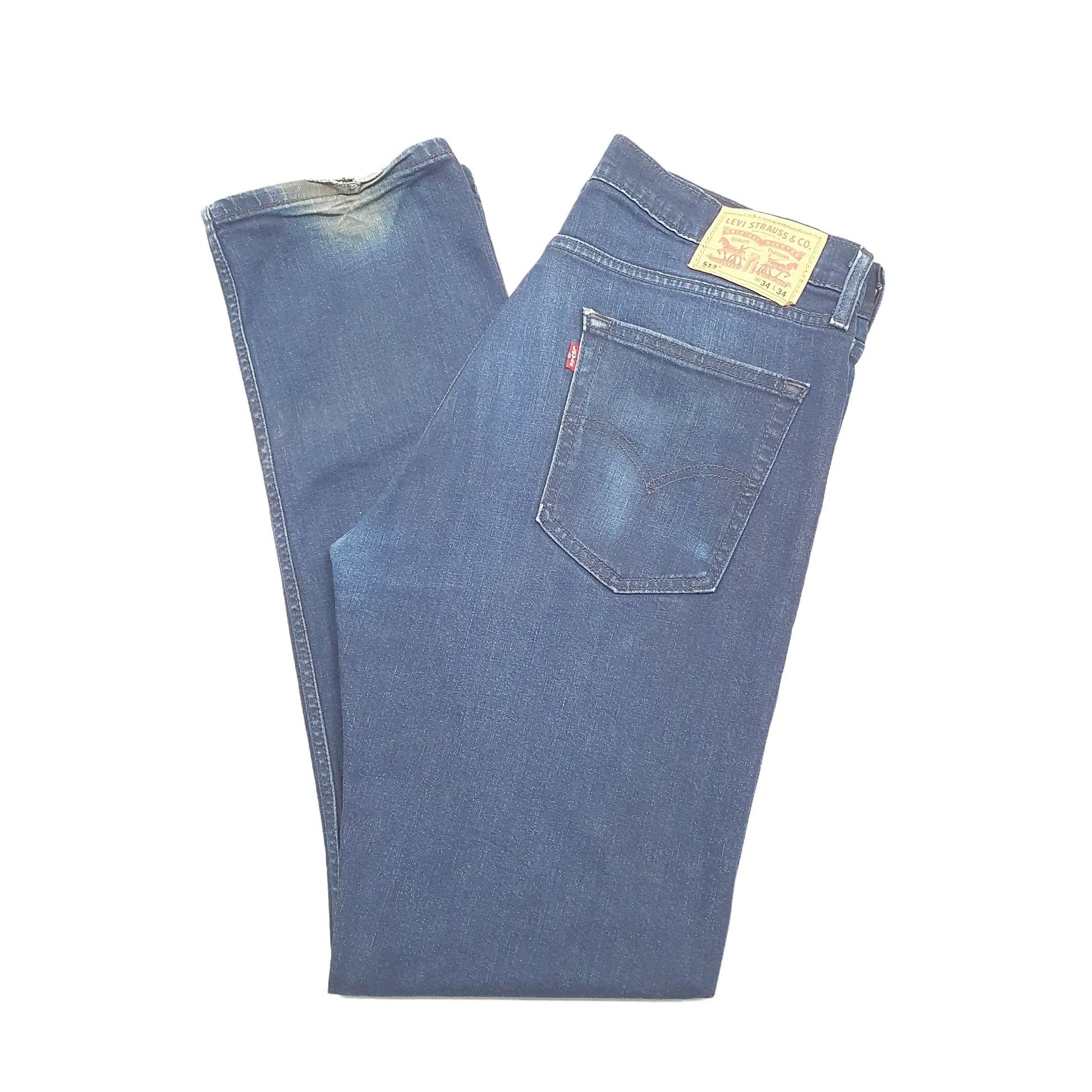 Levis 513 Slim Fit Jeans W34 L34 Blue